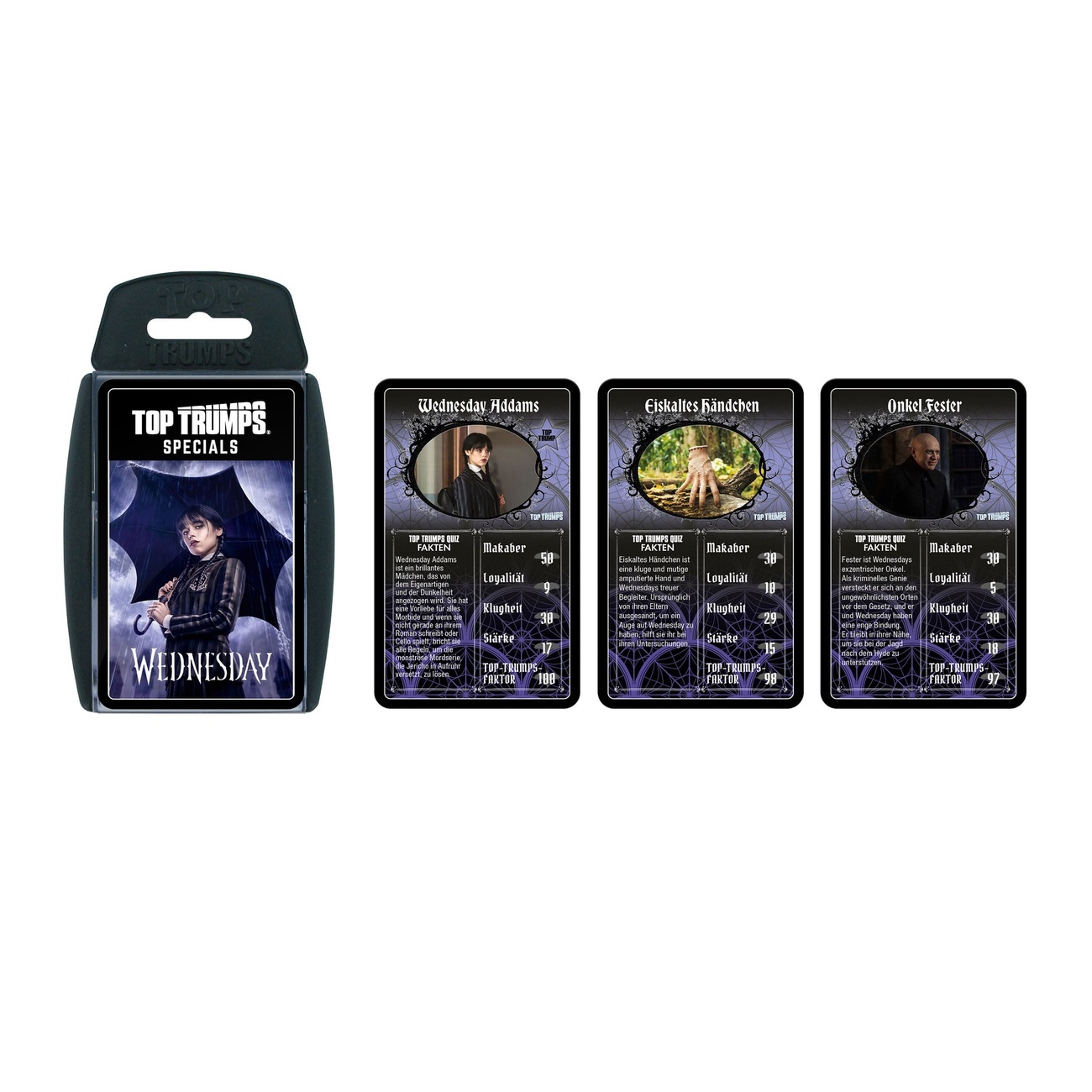 Wednesday Card Game Top Trumps *German Version*