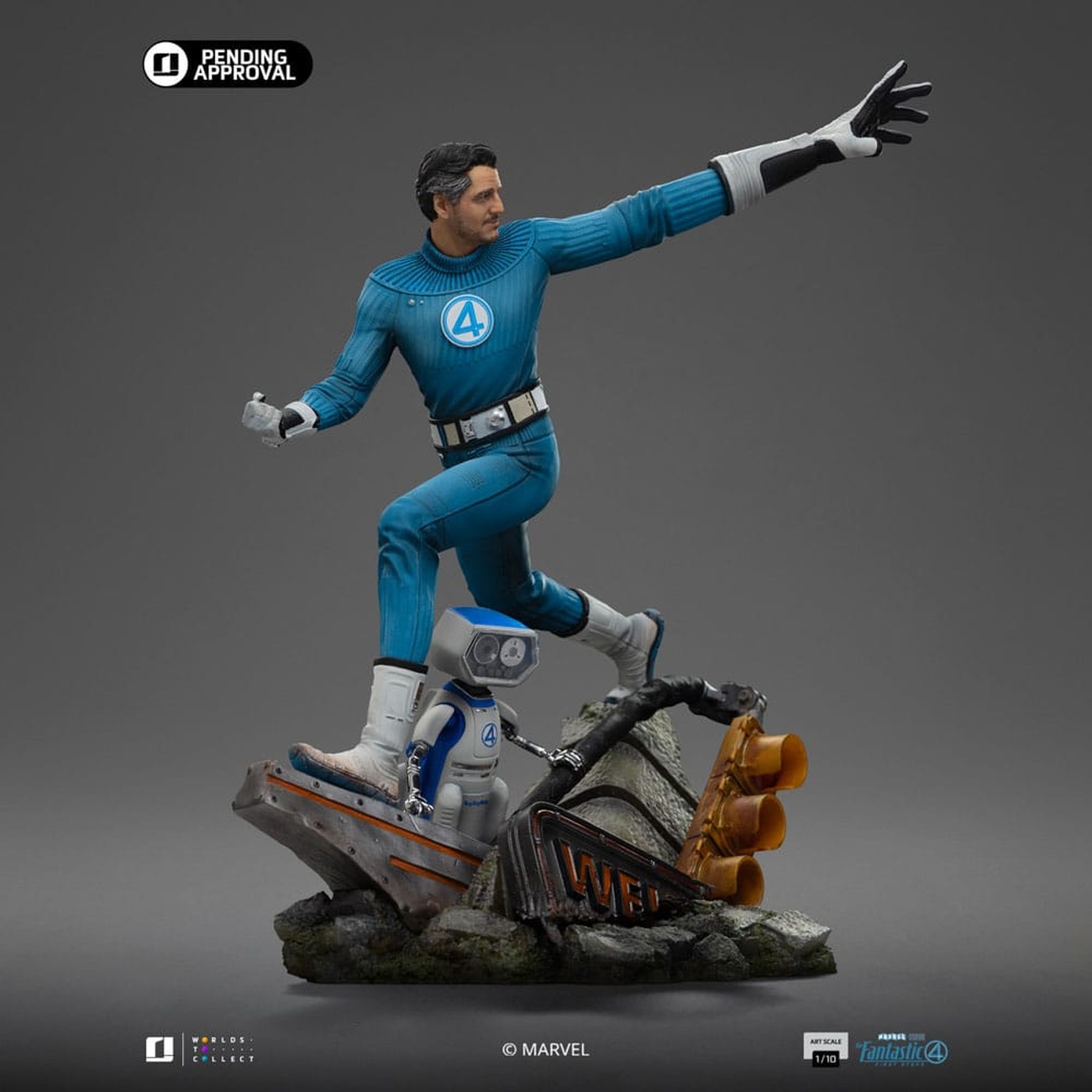 Fantastic Four Figurka Art Scale 1/10 Mr. Fantastic i H.E.R.B.I.E 26 cm