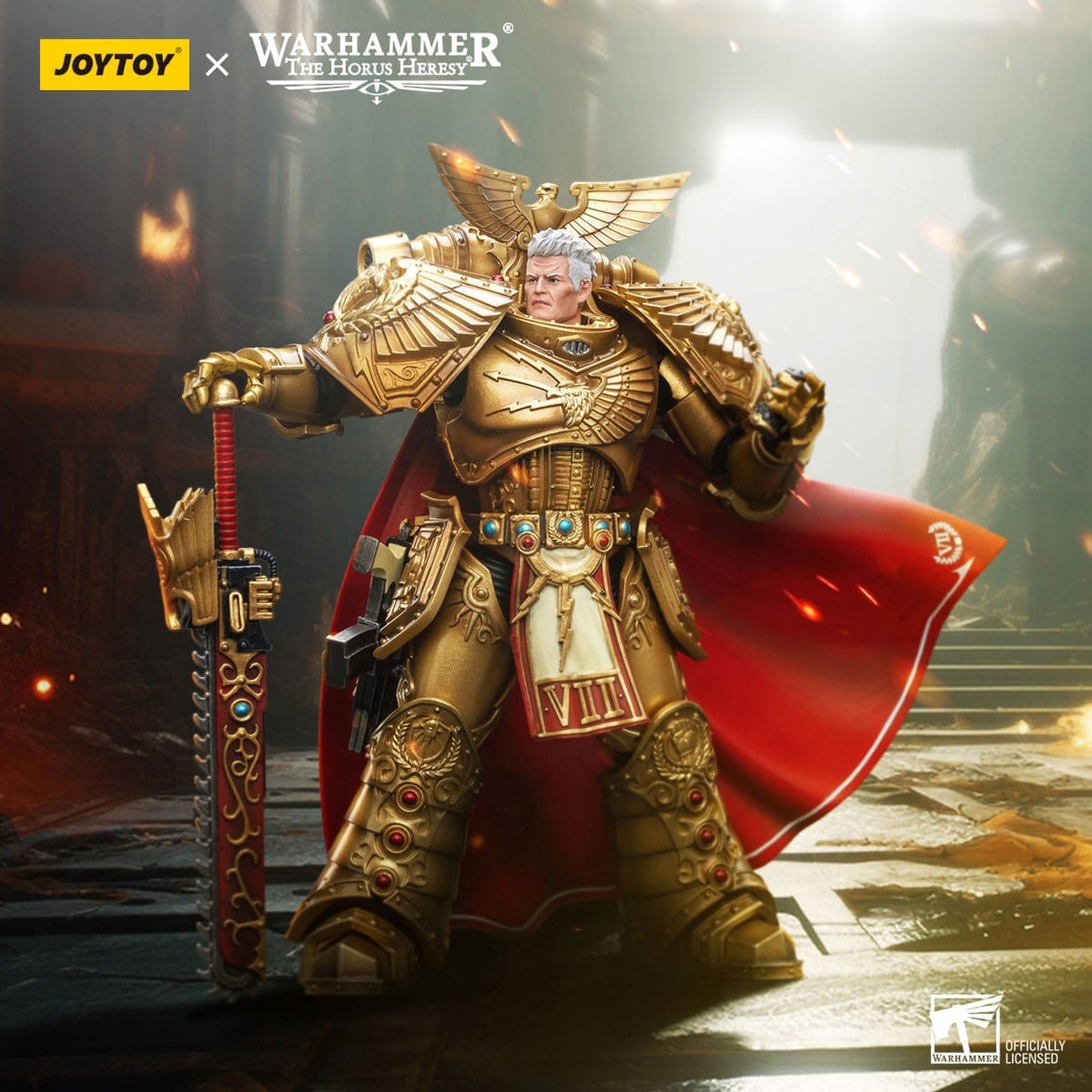 Warhammer The Horus Heresy action figure 1/18 Imperial Fists Rogal Dorn Primarca della 7ª Legione 12 cm
