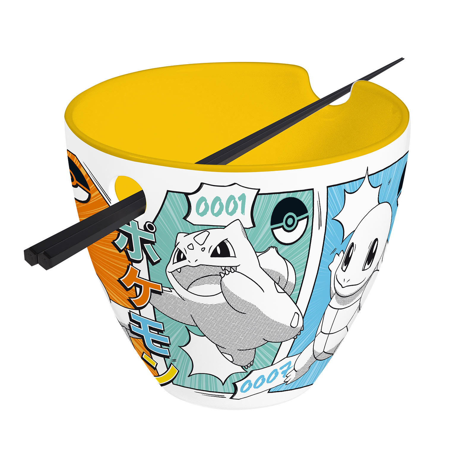 Pokémon - Starters ramen-skål med ätpinnar