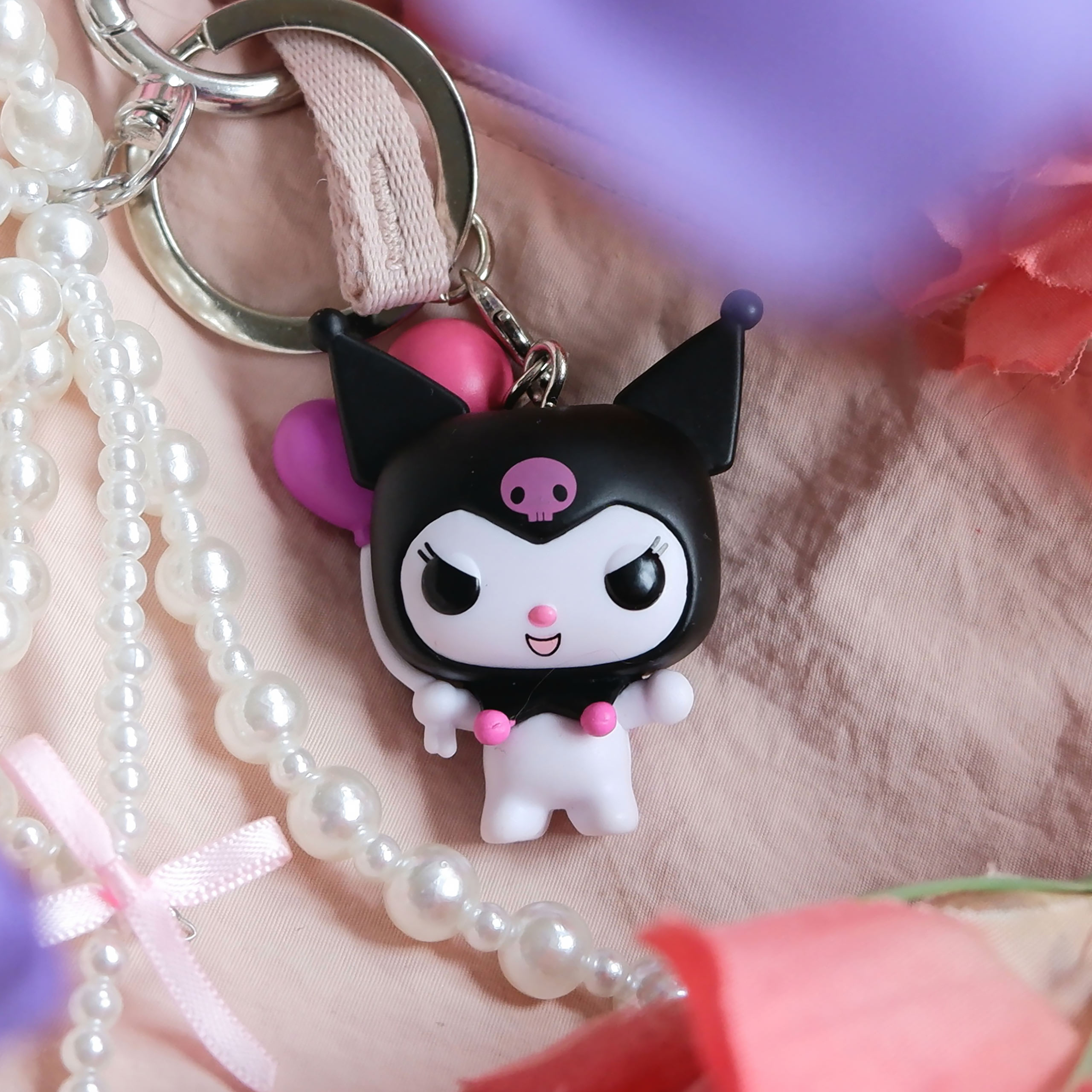 Sanrio - Kuromi met Ballonnen Funko Pop Sleutelhanger