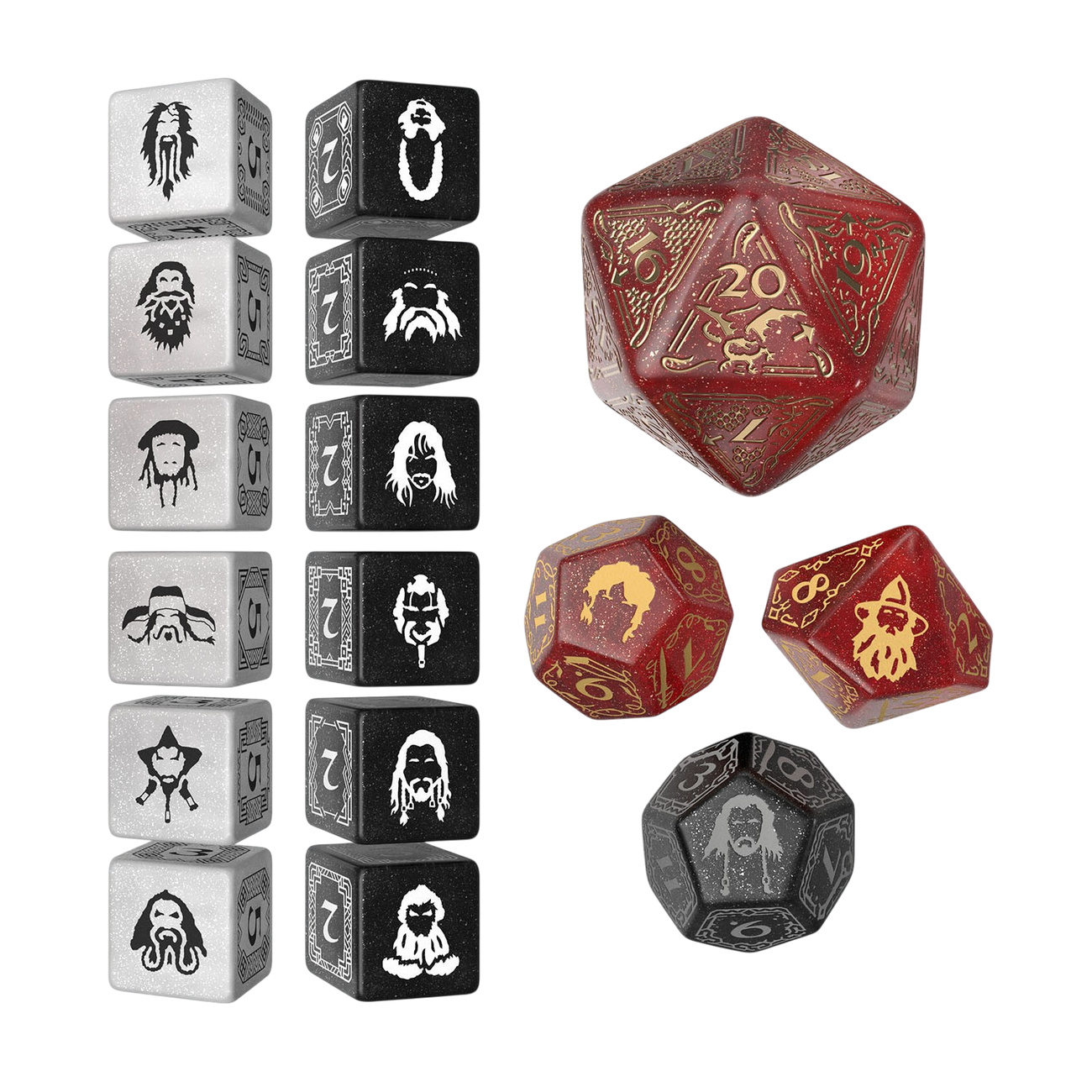 The Hobbit - Ember Hearth TCG Dice Set 16 pcs