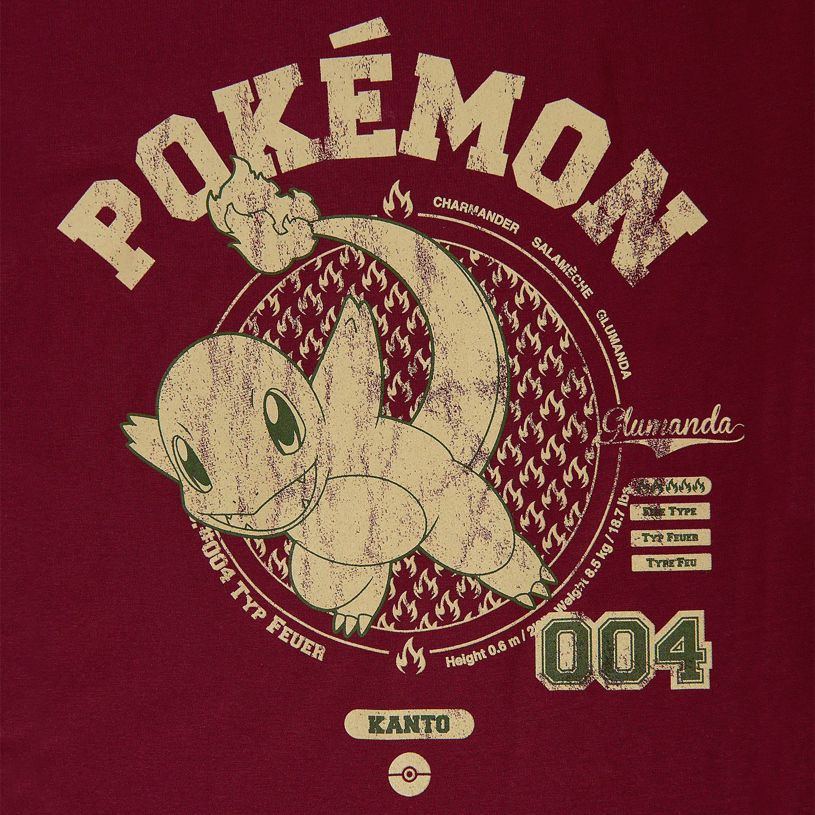 Pokemon - Charmander T-shirt rood