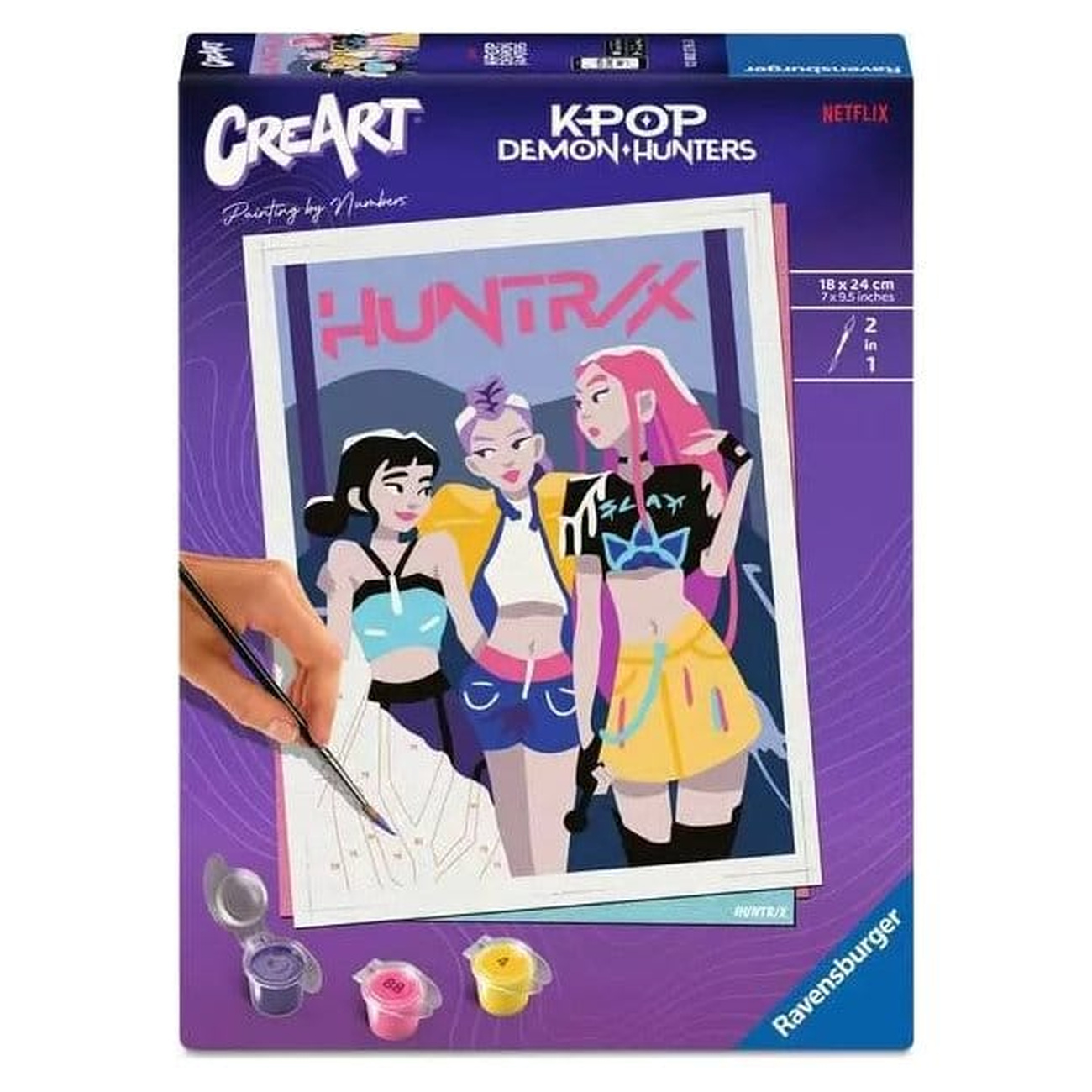 KPop Demon Hunters CreArt Set de Pintar por Números Huntrix