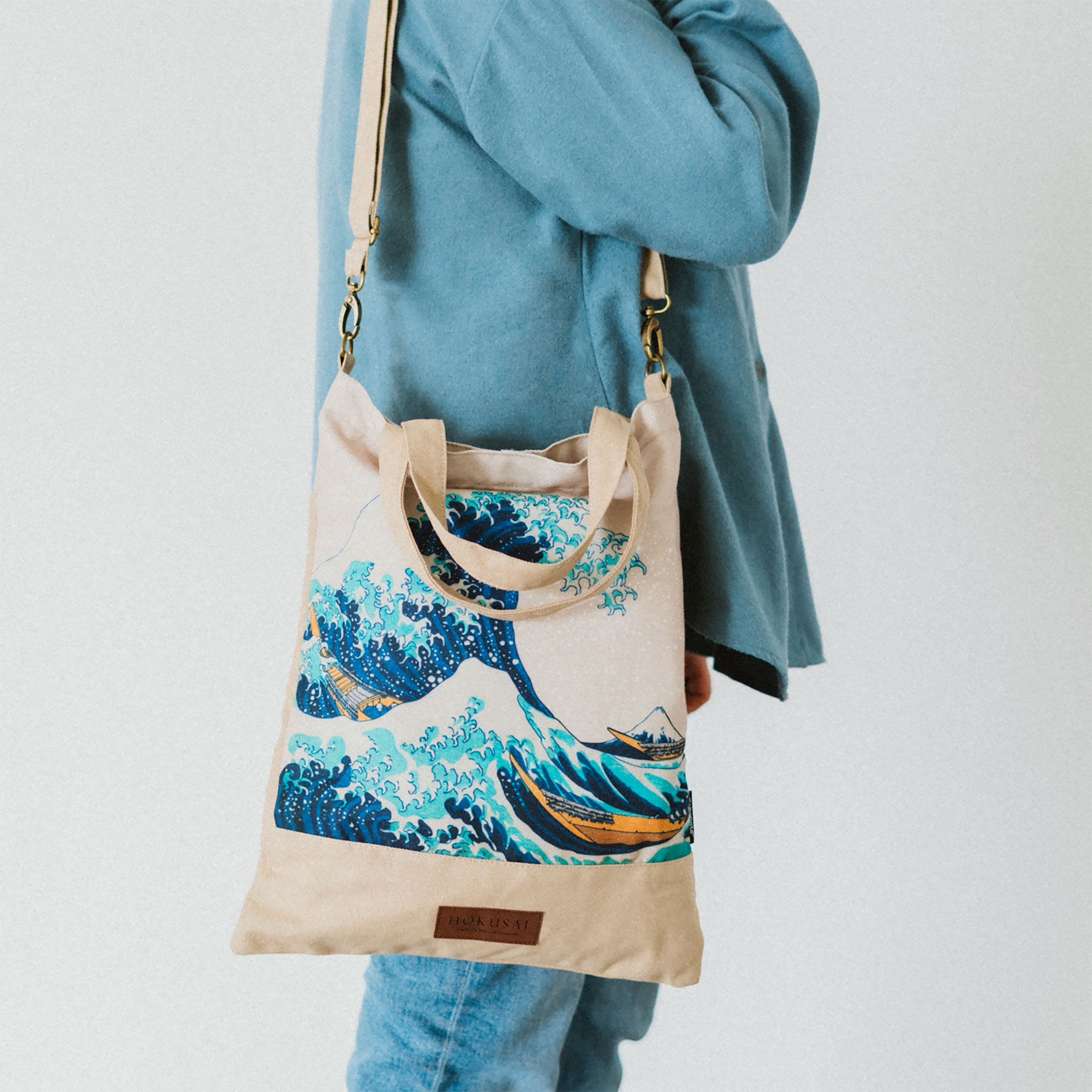 Die große Welle vor Kanagawa - Katsushika Hokusai Shopper Tasche