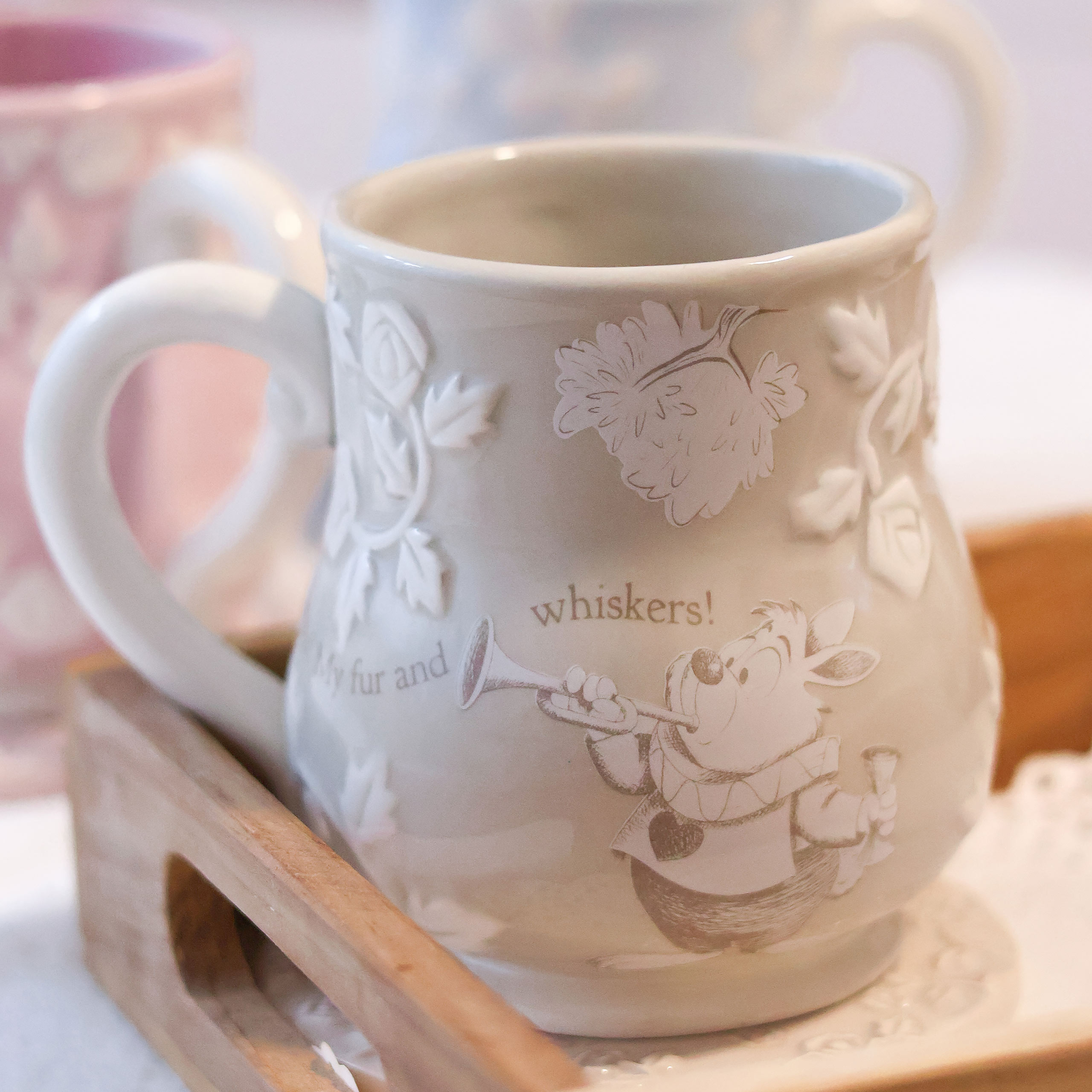 Alice in Wonderland - White Rabbit Relief Mug