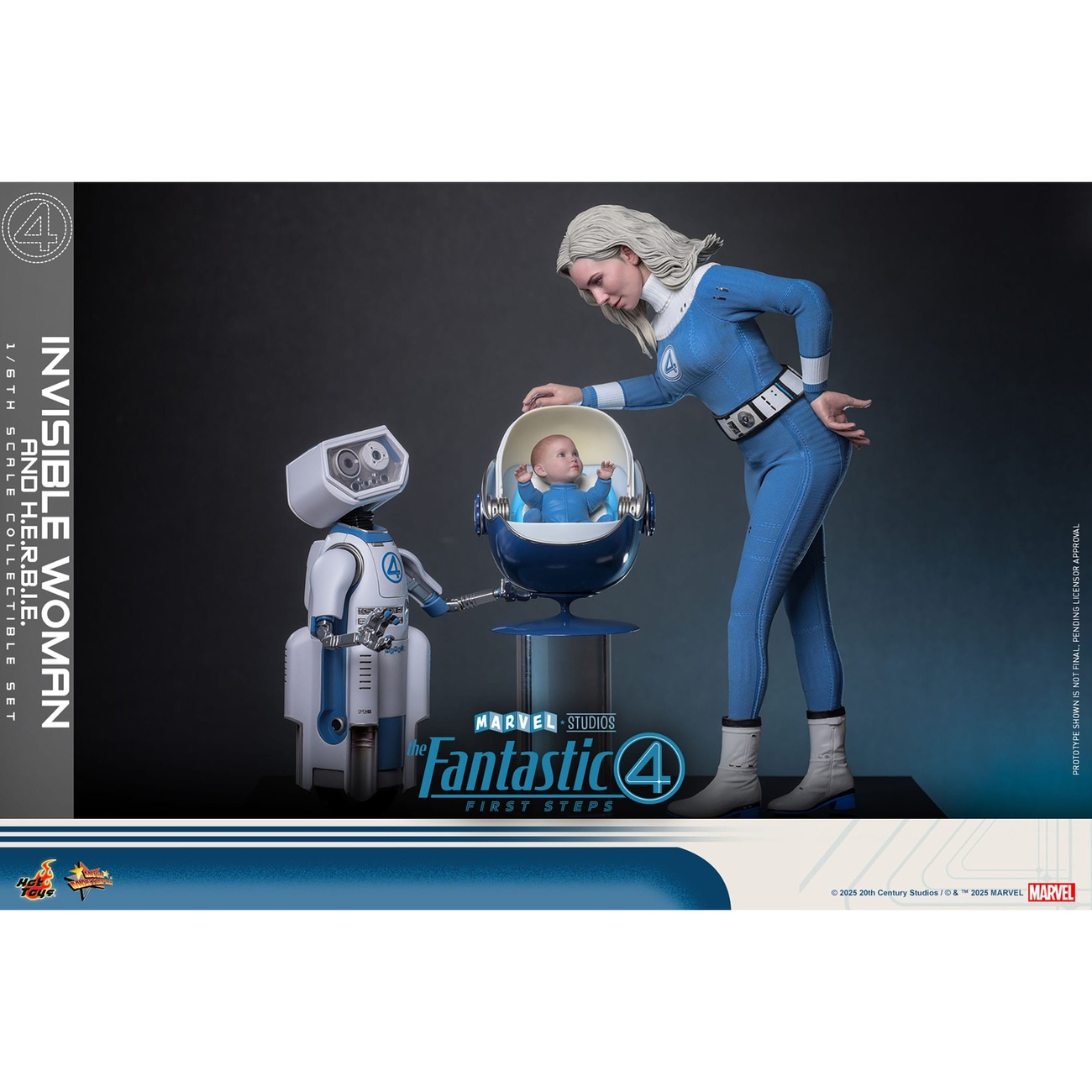 Les Quatre Fantastiques - Invisible Woman & H.E.R.B.I.E. coffret de figurines d’action Masterpiece 1:6