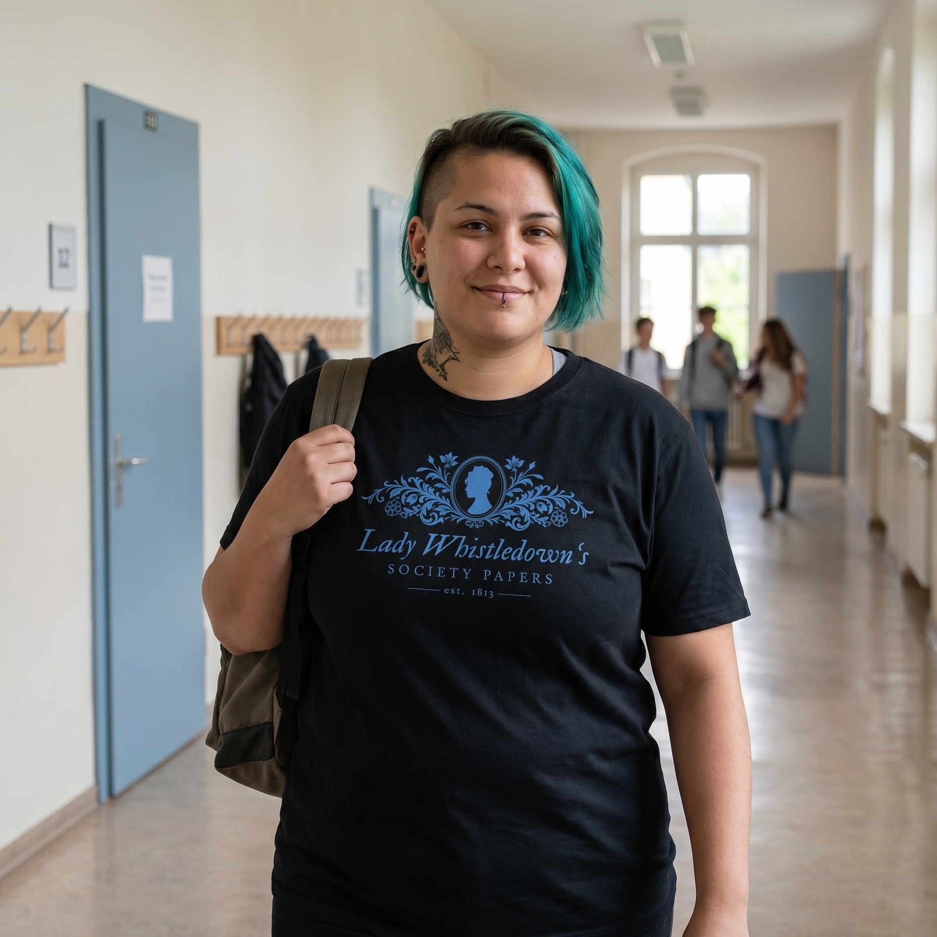 Society Papers T-shirt black for Bridgerton fans