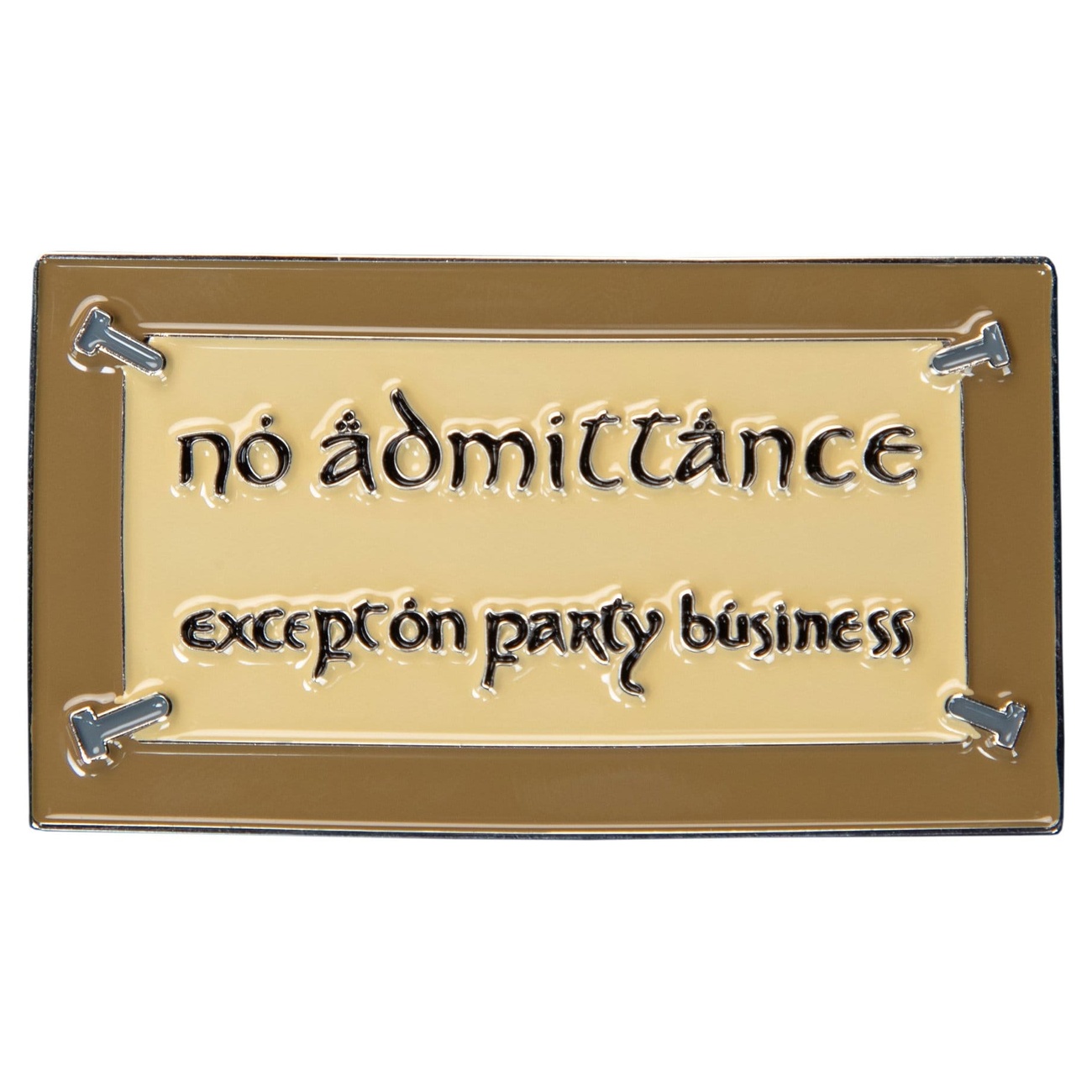 The Lord of the Rings - No Admittance Magnet