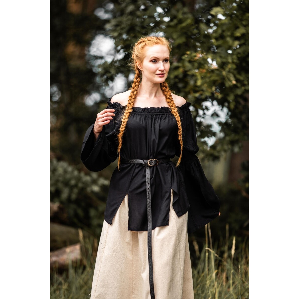 Blusa medieval Emma negra