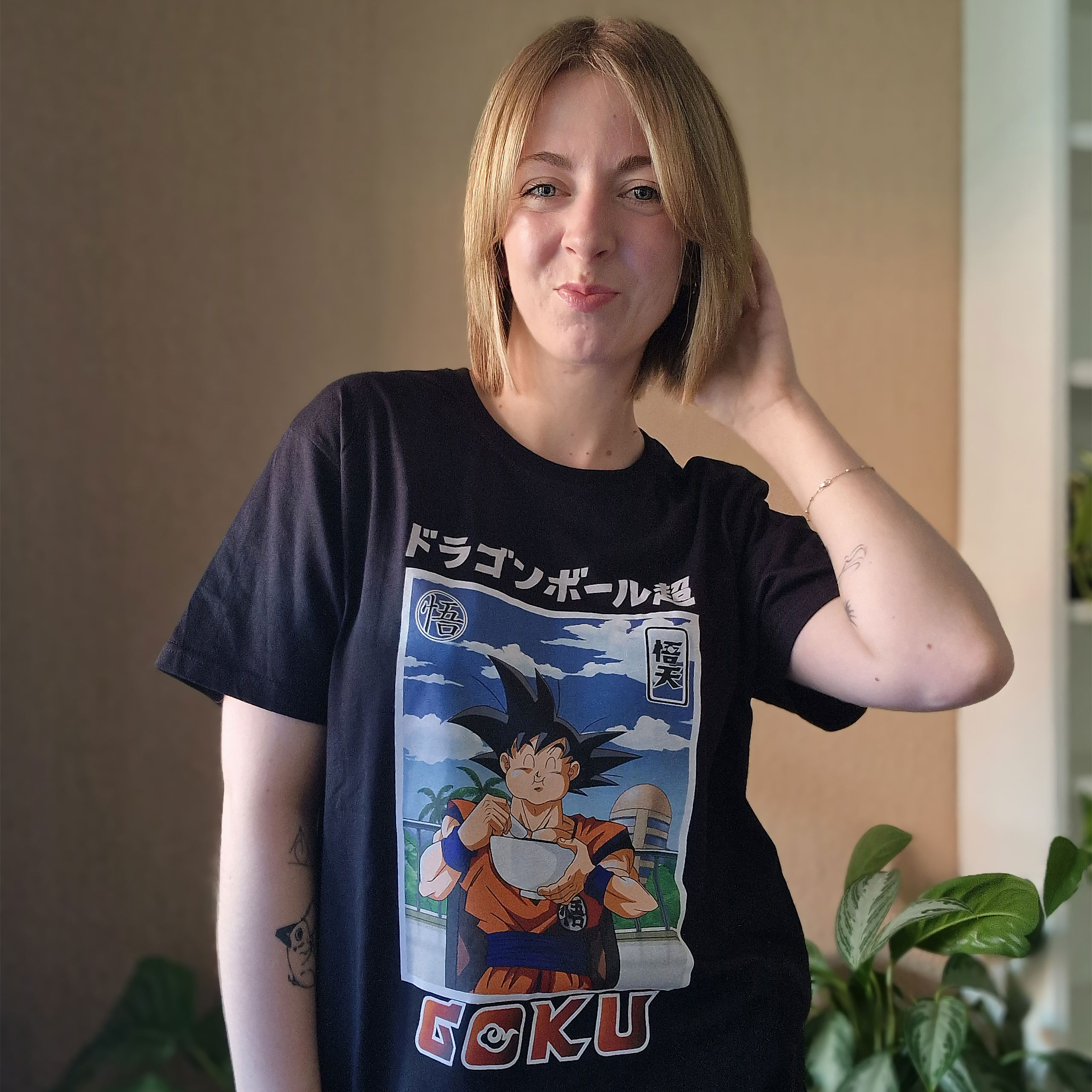 Dragon Ball - T-shirt Goku Eat noir