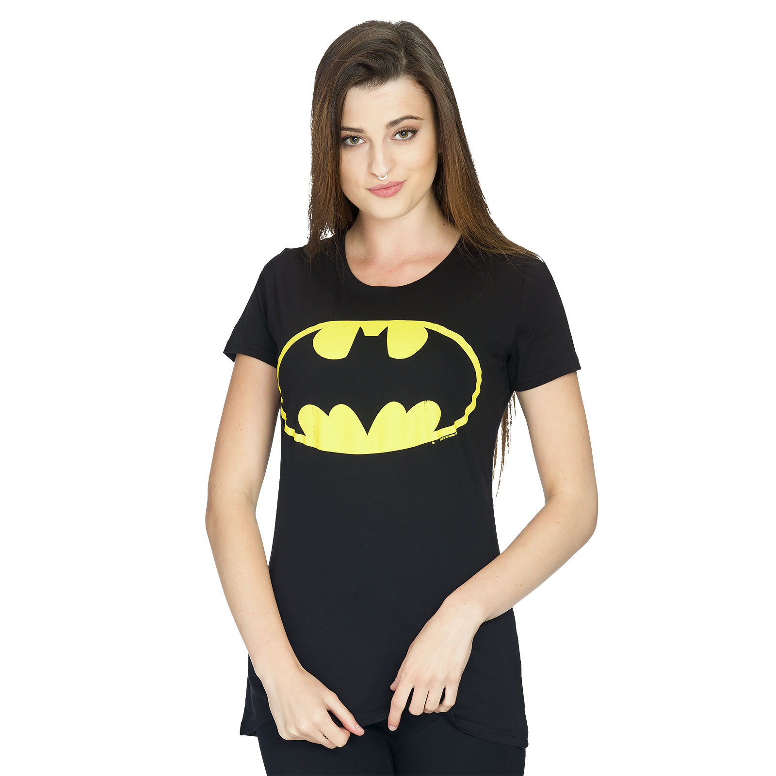 Batman - T-shirt pour filles logo noir