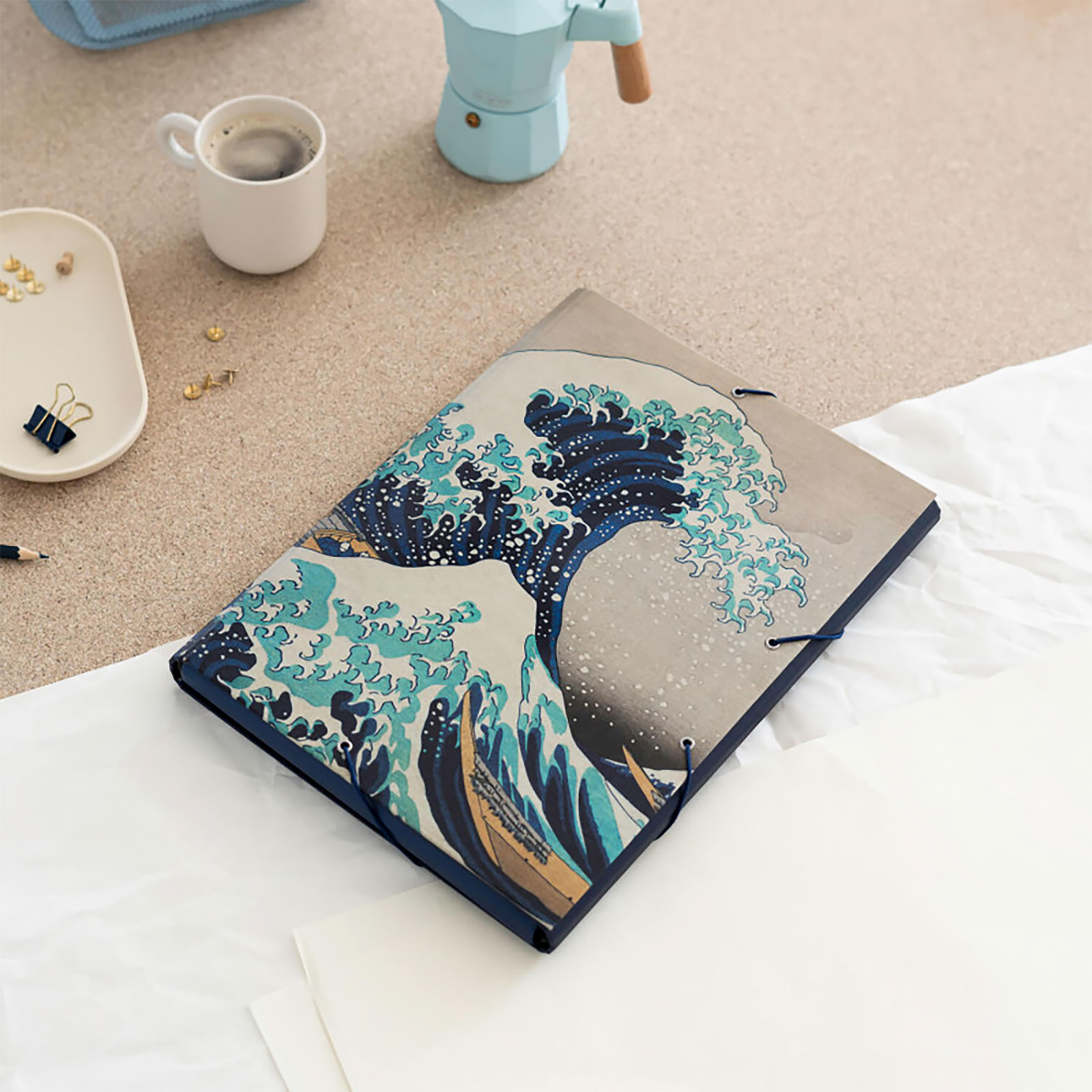 The Great Wave off Kanagawa - Katsushika Hokusai Document Folder