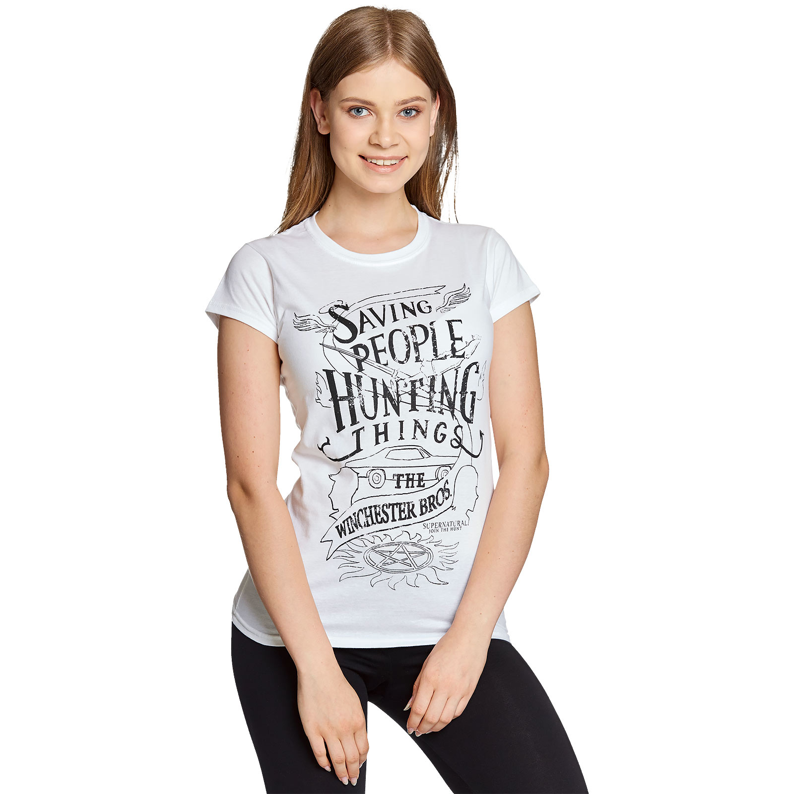 Supernatural - Winchester Bros Dames T-shirt Wit