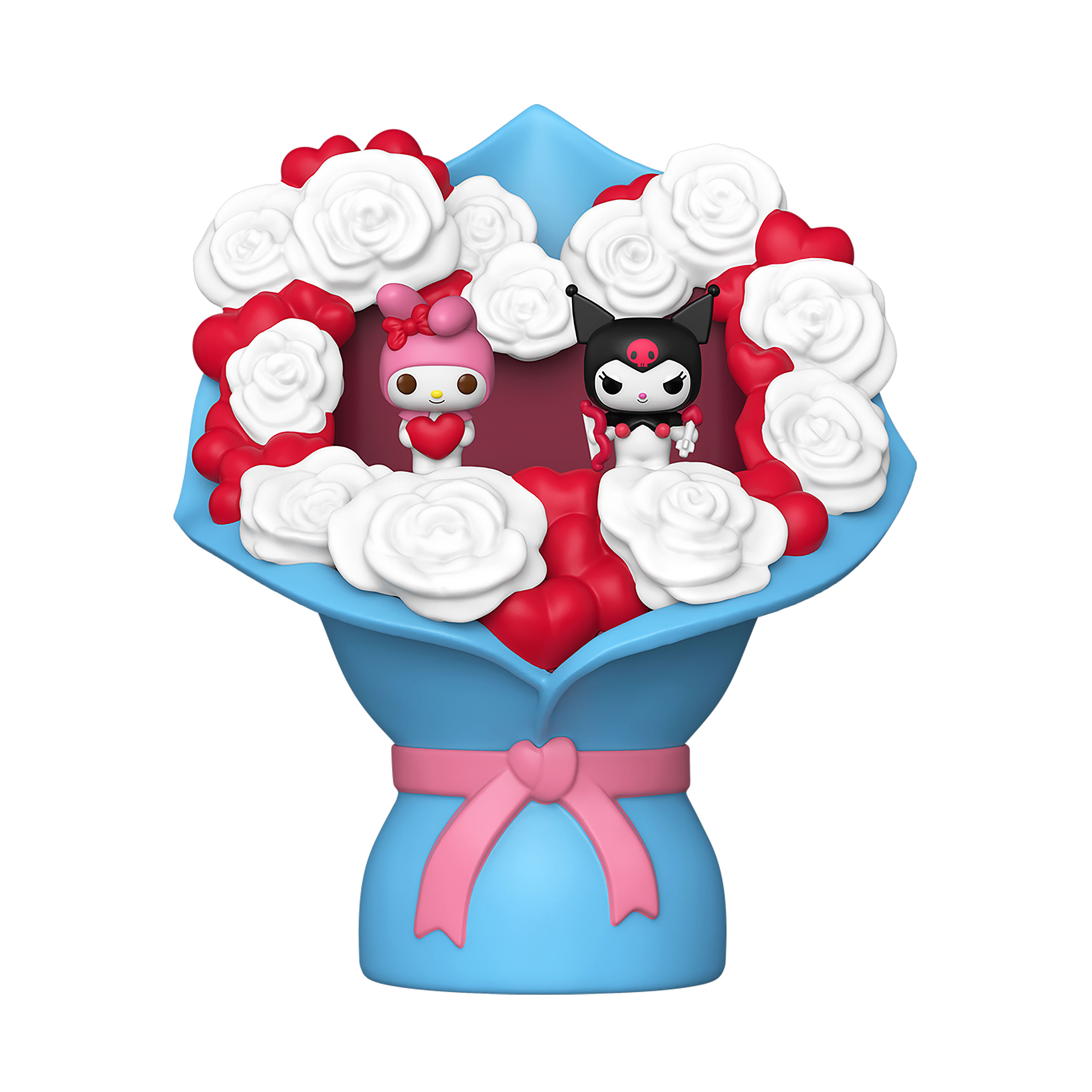 Hello Kitty and Friends Kuromi en Hello Kitty Valentines Funko Bitty Pop Bouquet - Sanrio