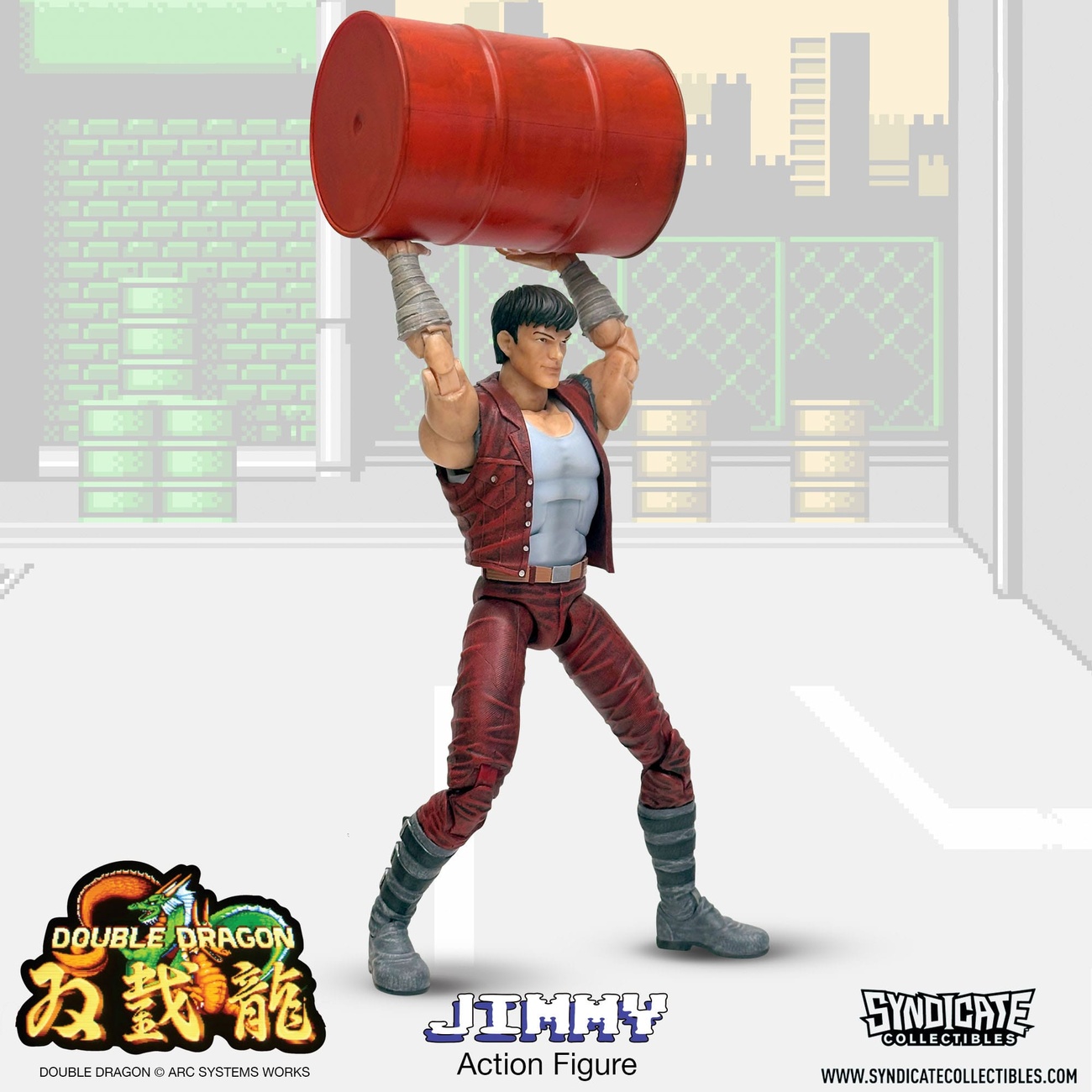 Double Dragon Figura de Acción Deluxe 1/12 Jimmy 18 cm