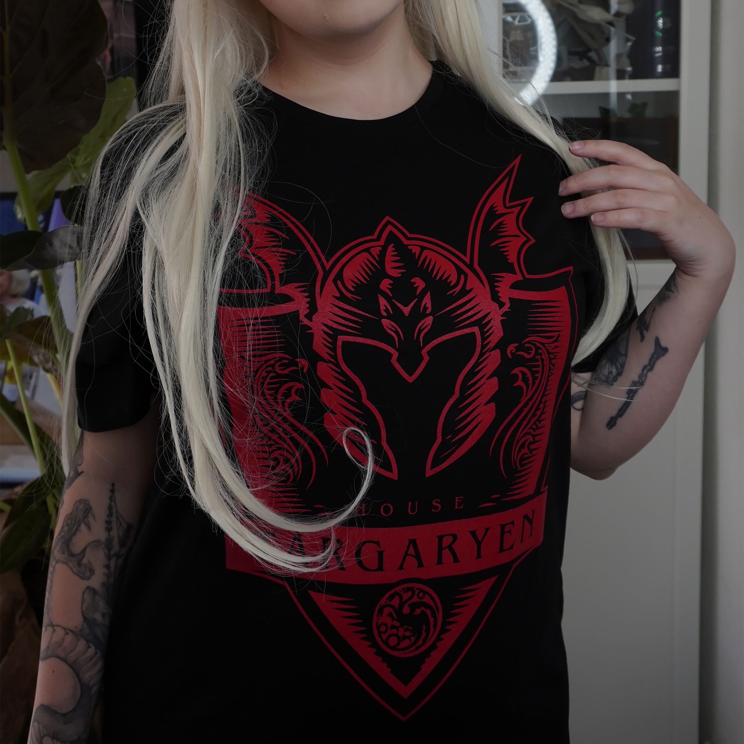 T-shirt Targaryen noir - Maison du Dragon