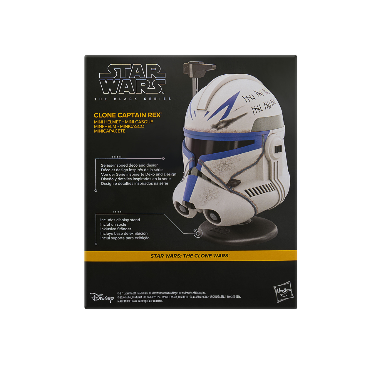 Star Wars - Replica mini elmo Captain Rex su base