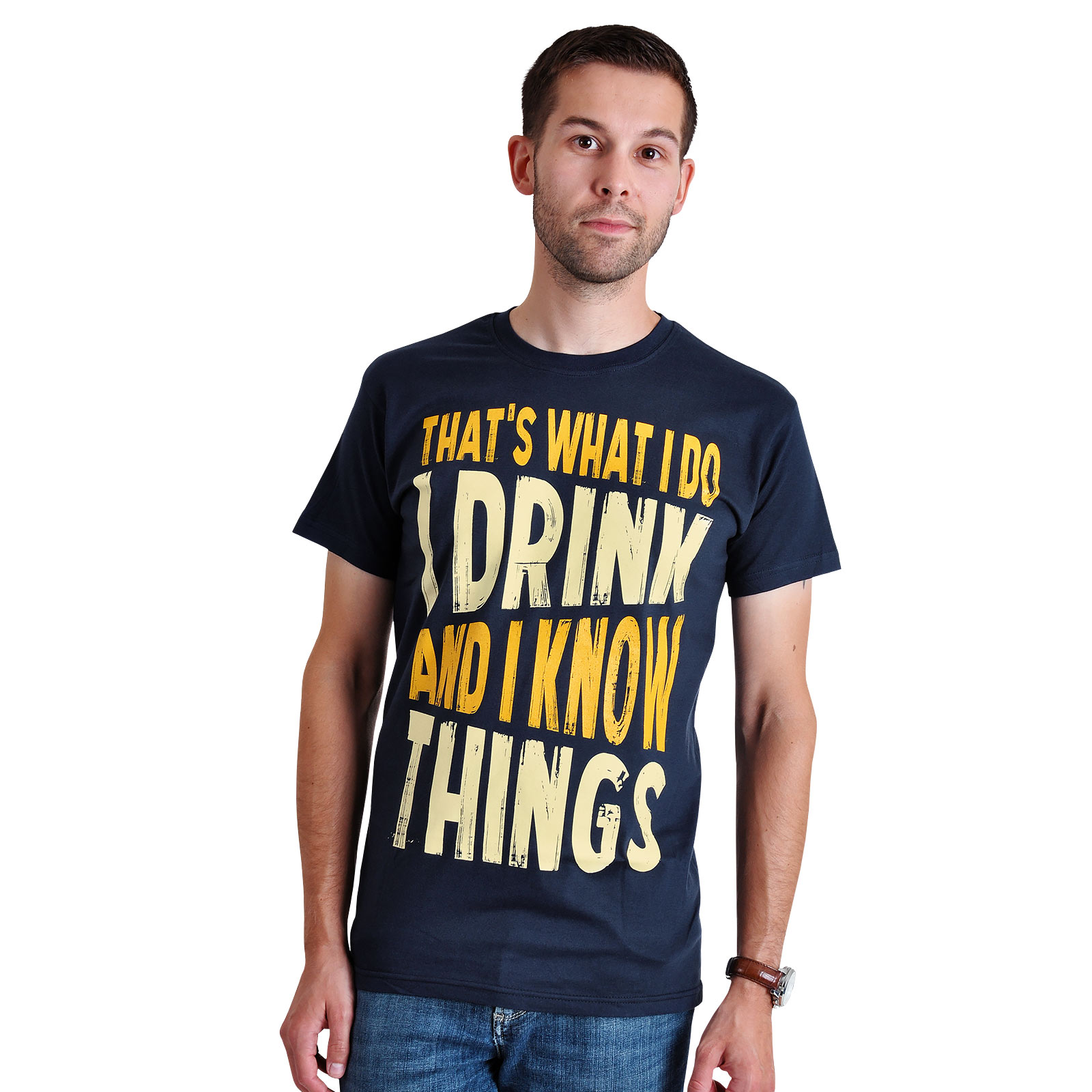 Drink And Know Things - T-Shirt blau