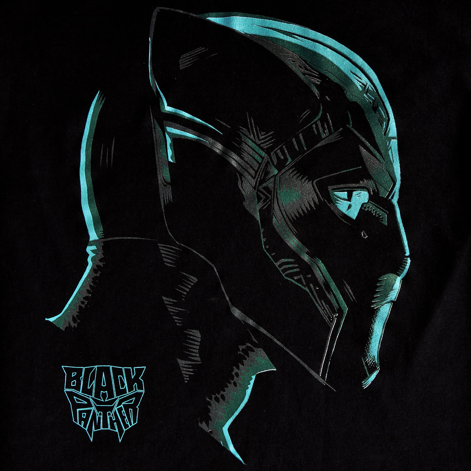Black Panther - Neon Face T-Shirt zwart