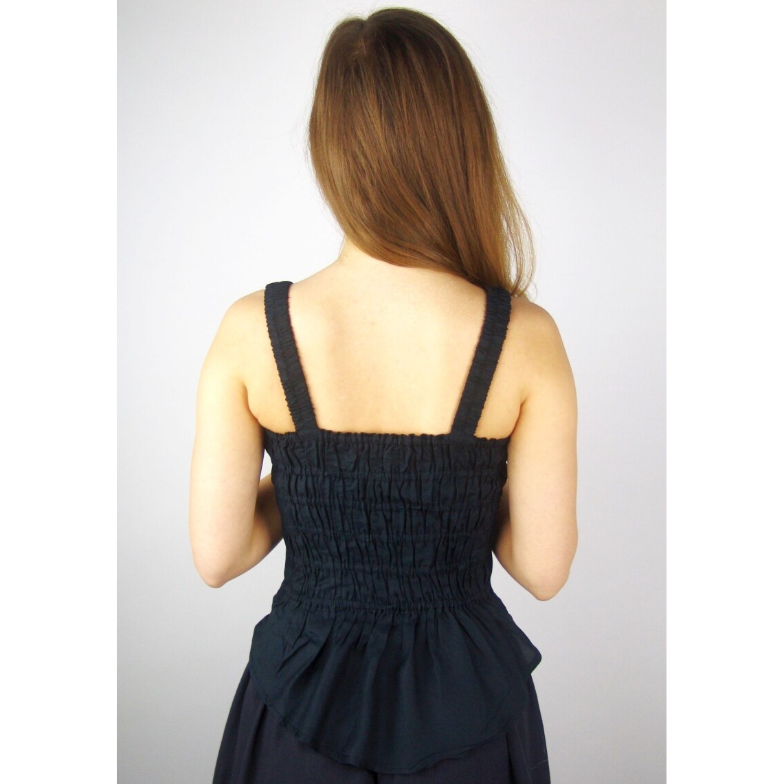 Medeltida snörlivstopp Enya svart