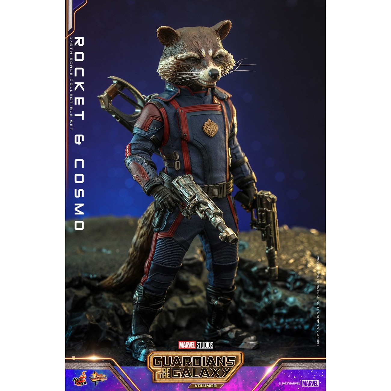 Guardians of the Galaxy – Figurines d’action Masterpiece Rocket & Cosmo 1:6
