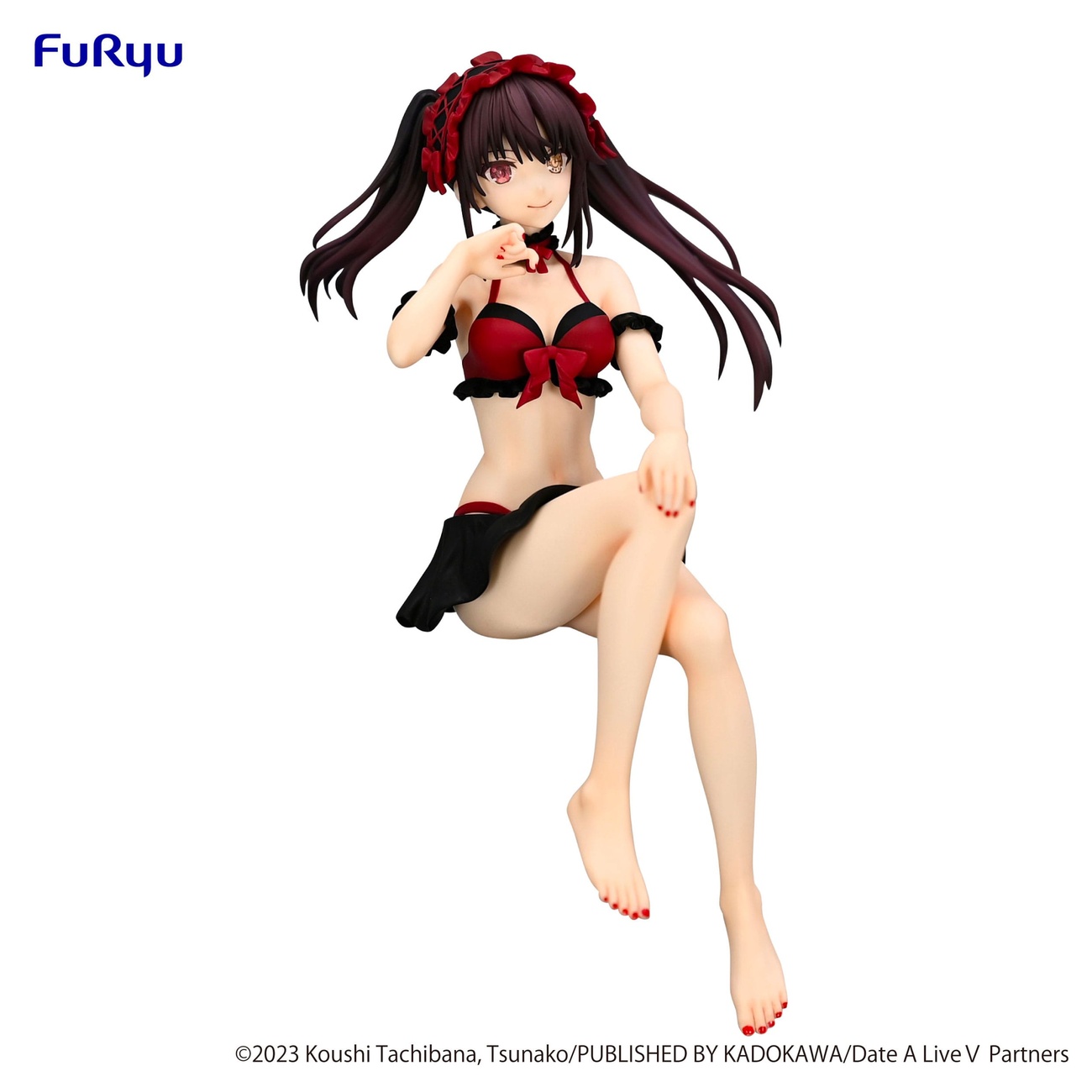 Date A Live Noodle Stopper Statue PVC Kurumi Tokisaki Swimsuit Ver. 15 cm