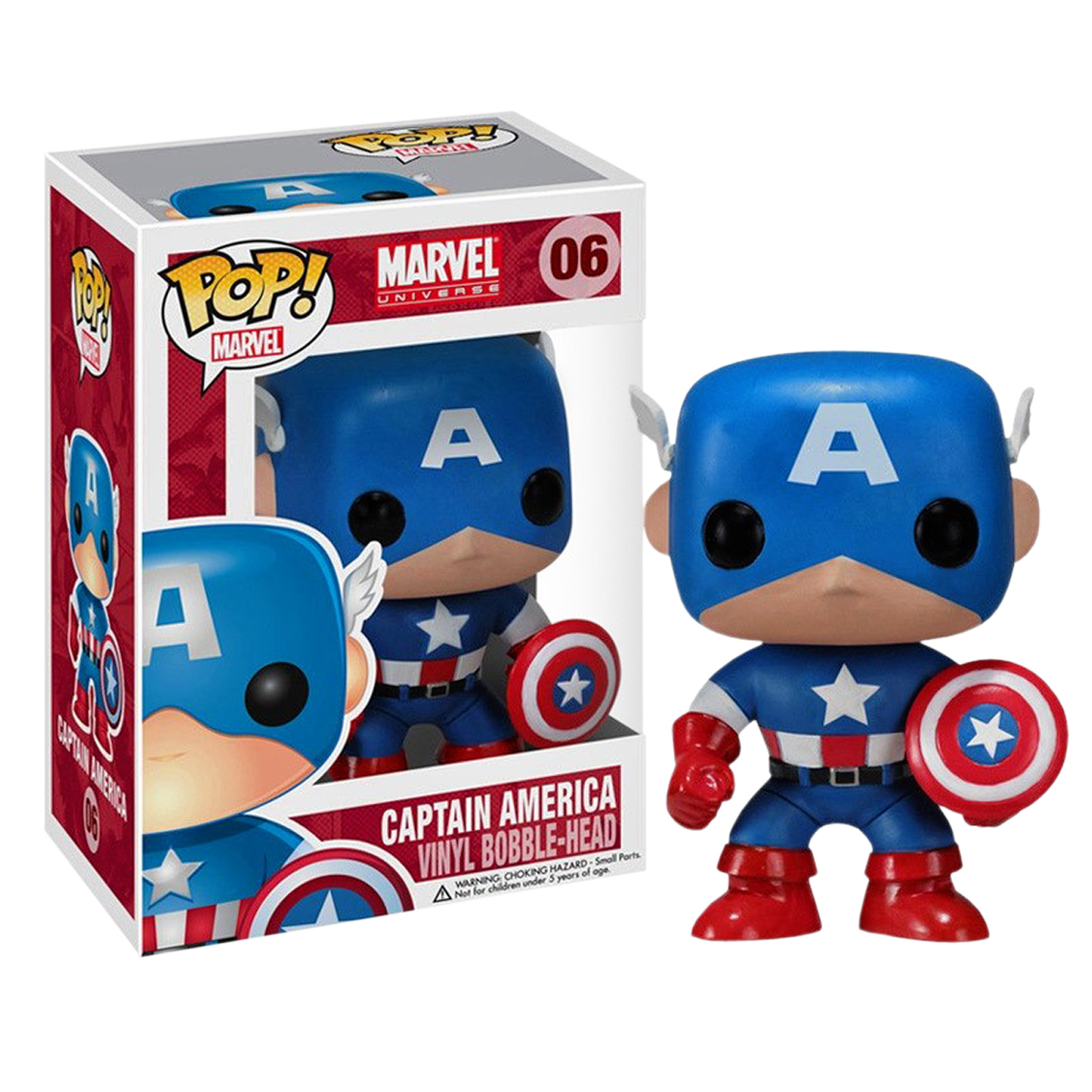 Captain America - Figurine Marvel à tête branlante