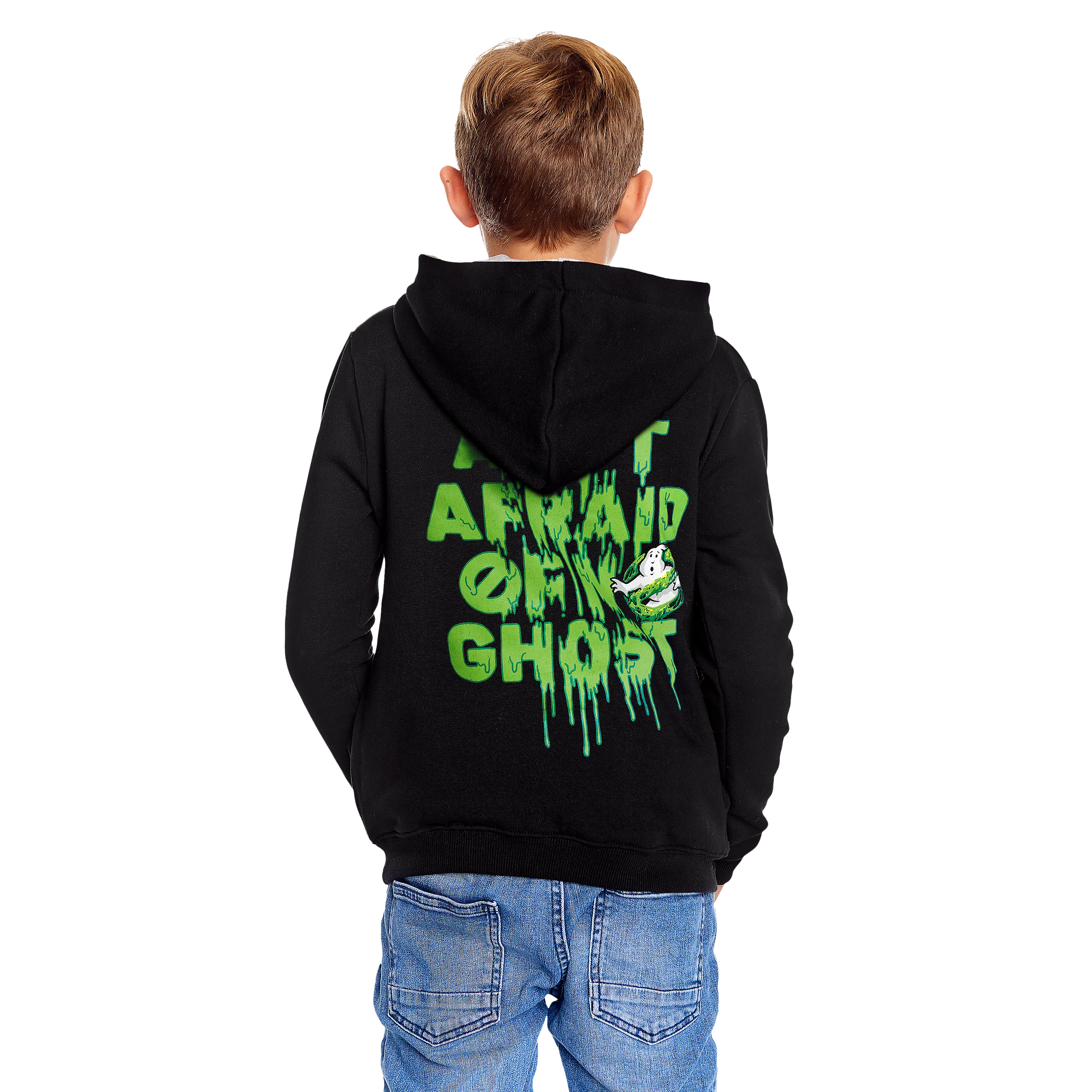 Ghostbusters - Slime Logo Kinder Hoodie Zwart
