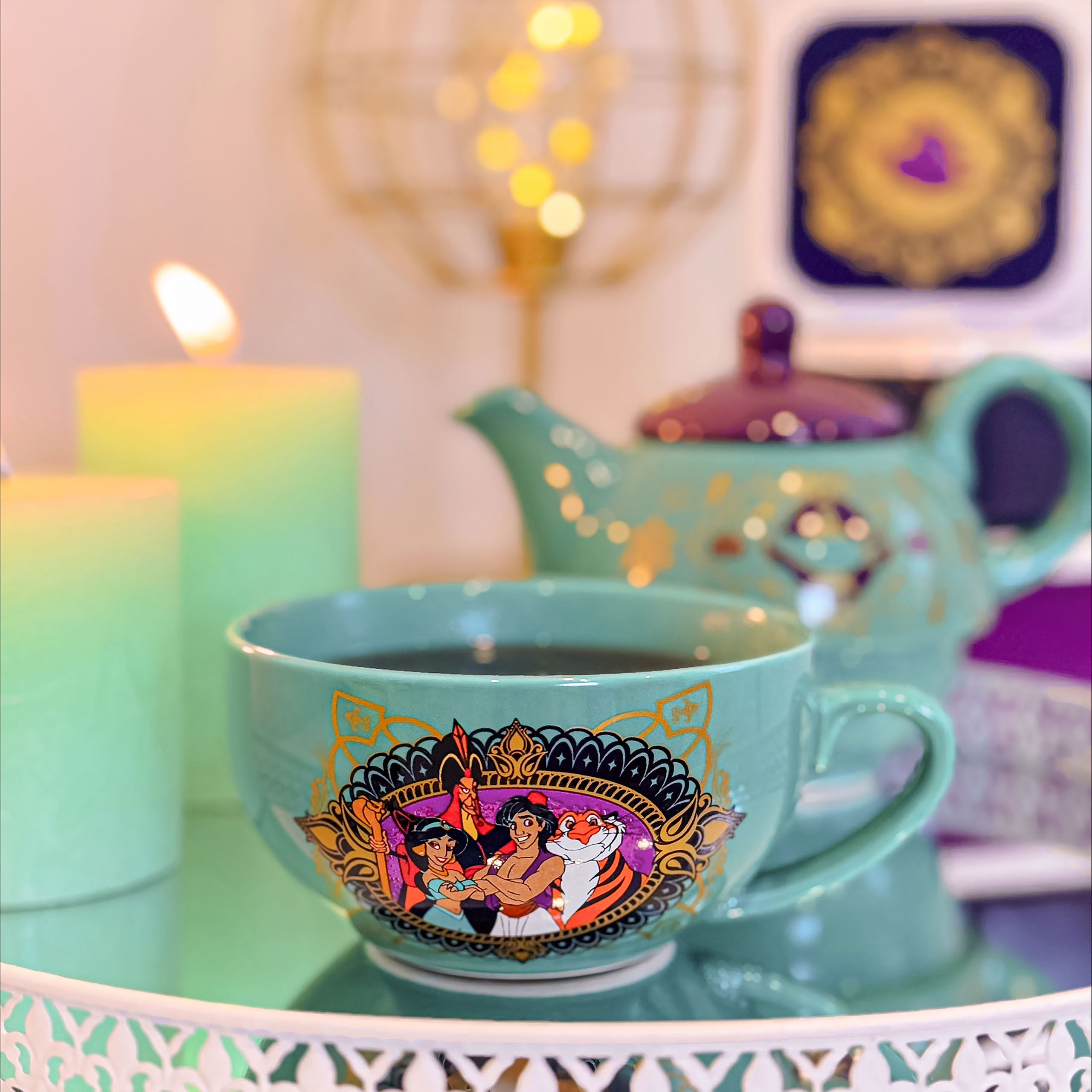 Aladdin - Always Wishing for Adventure Tea Pot with Cup