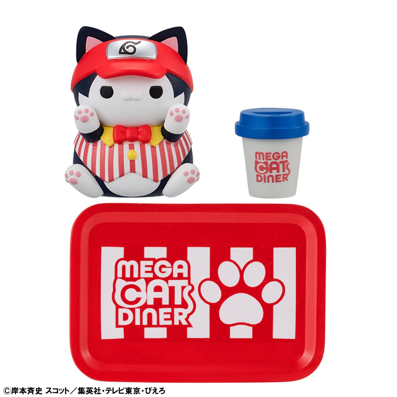 Naruto Shippuden Mega Cat Project Nyaruto! Figuras coleccionables Mega Cat Diner 3 cm Surtido (6)