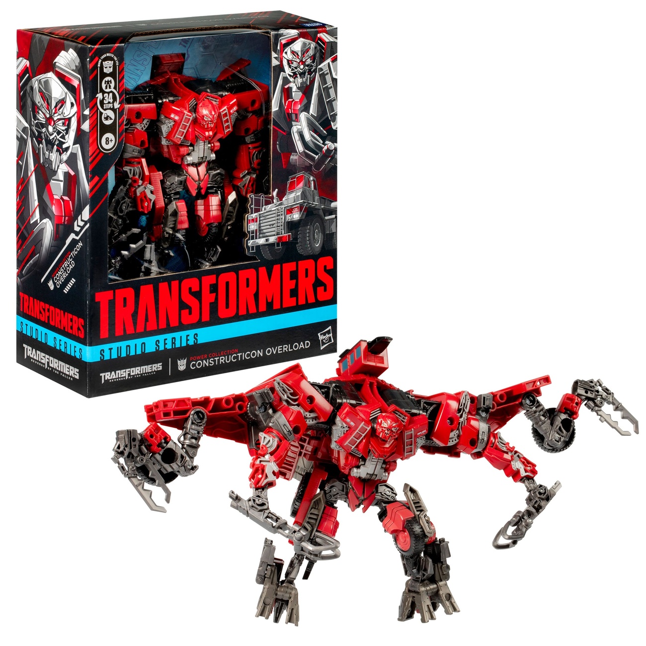Transformers – Zemsta Upadłych Studio Series figurka akcji Leader Class Power Collection Constructicon Overload 22 cm