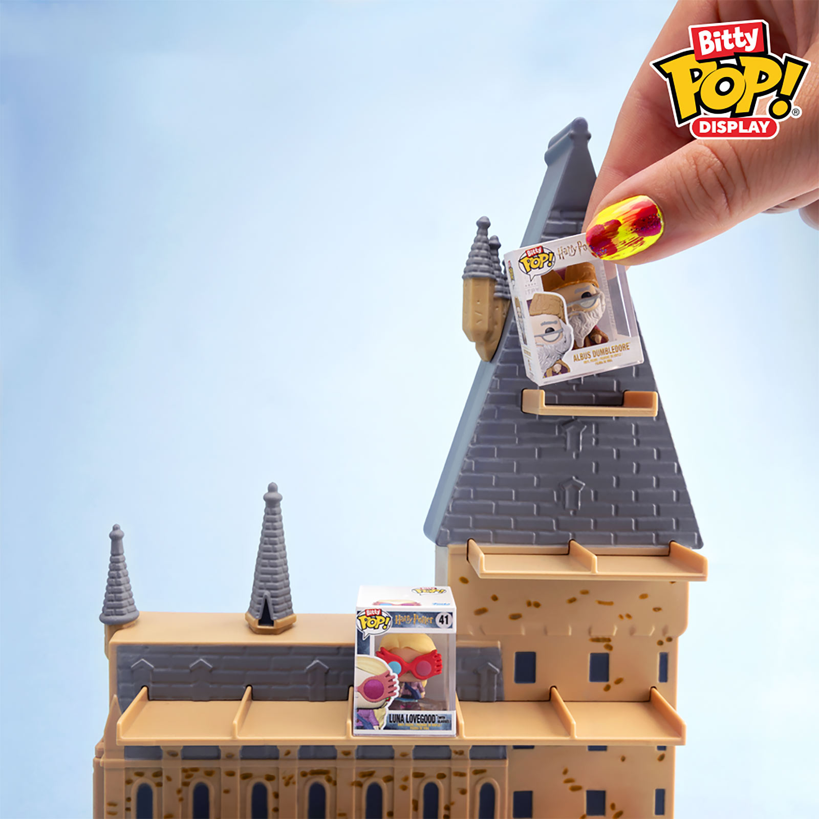 Harry Potter - Château de Poudlard Funko Bitty Pop Display avec 2 Figurines