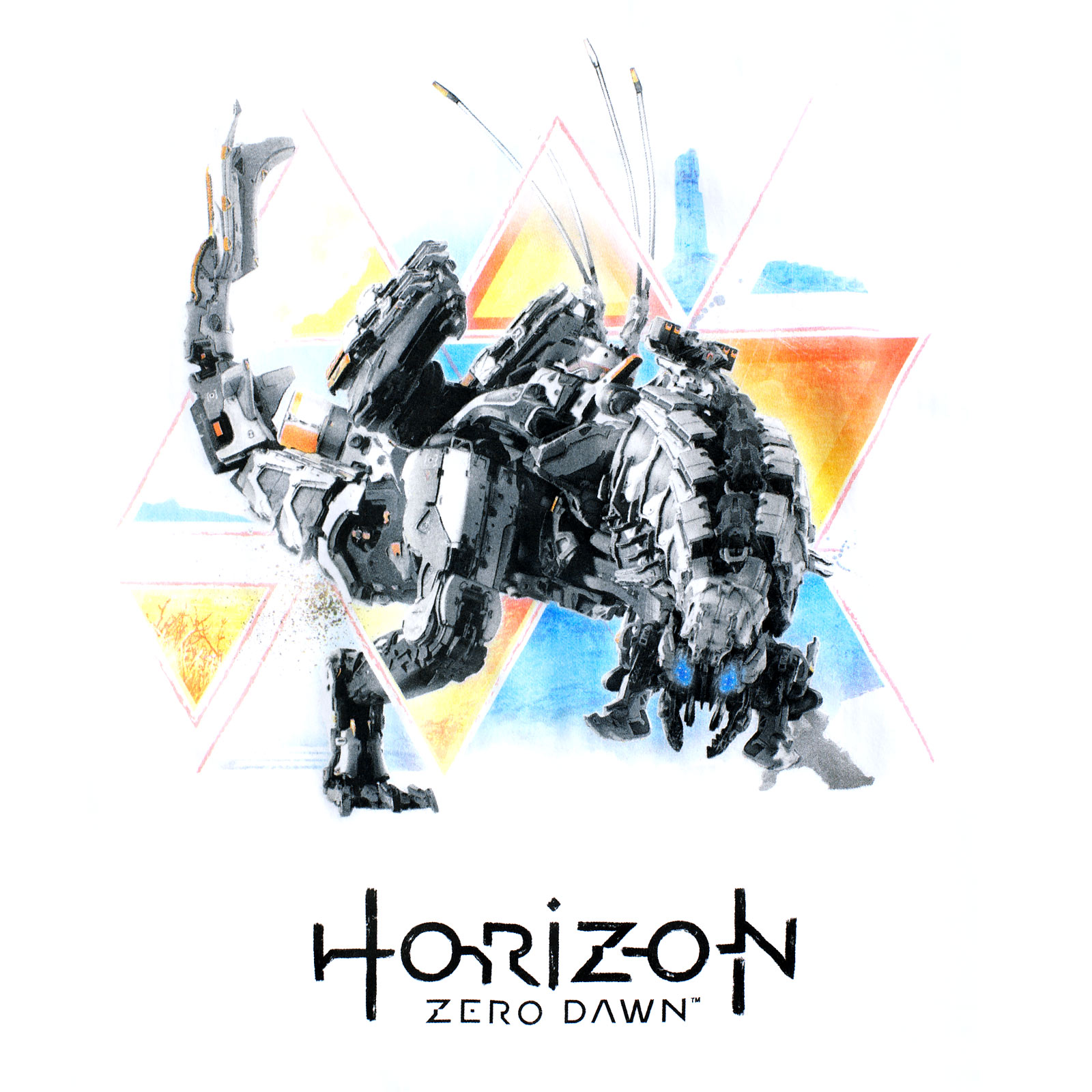 Horizon Zero Dawn - T-Shirt Thunderjaw blanc