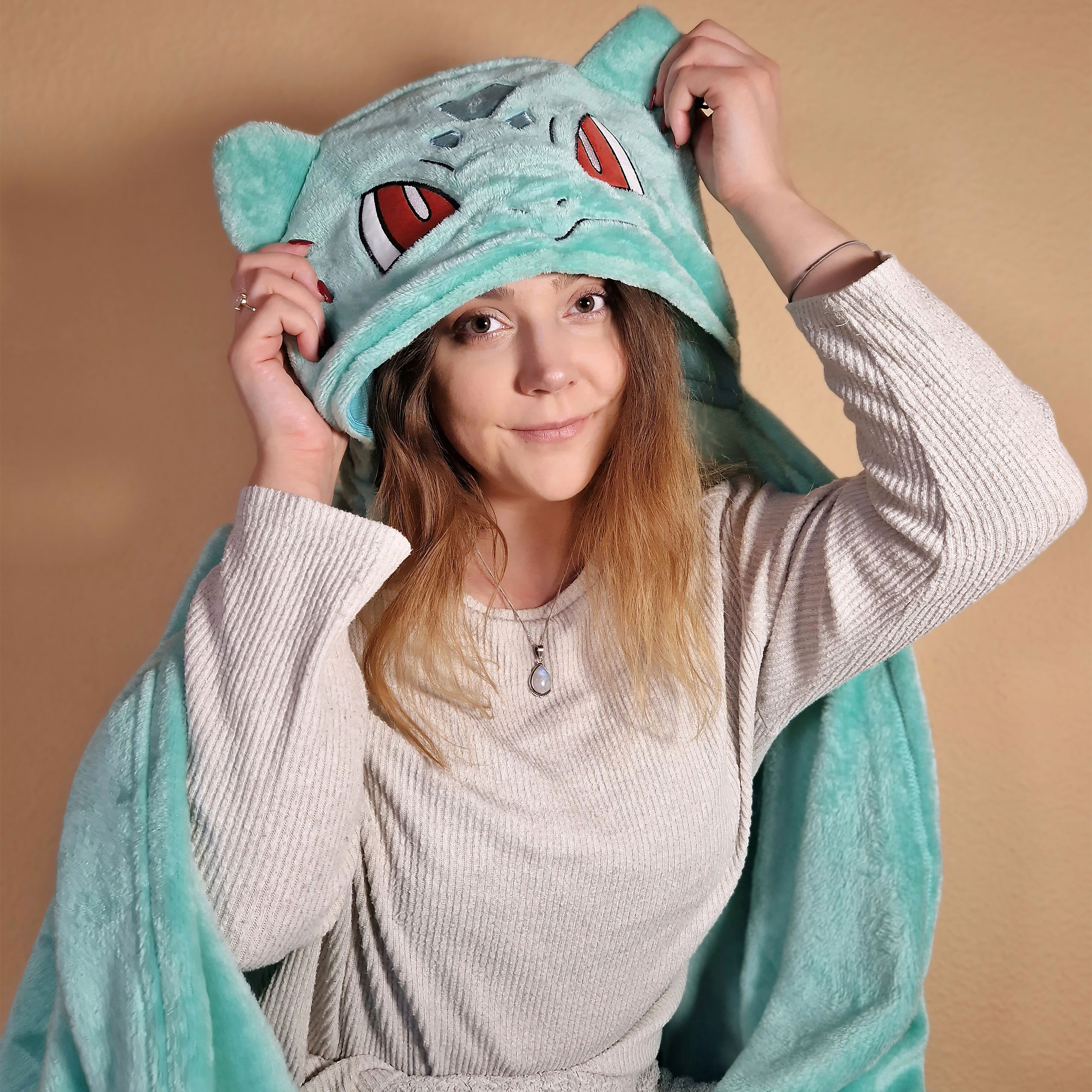 Pokemon - Couverture à capuche Bulbizarre