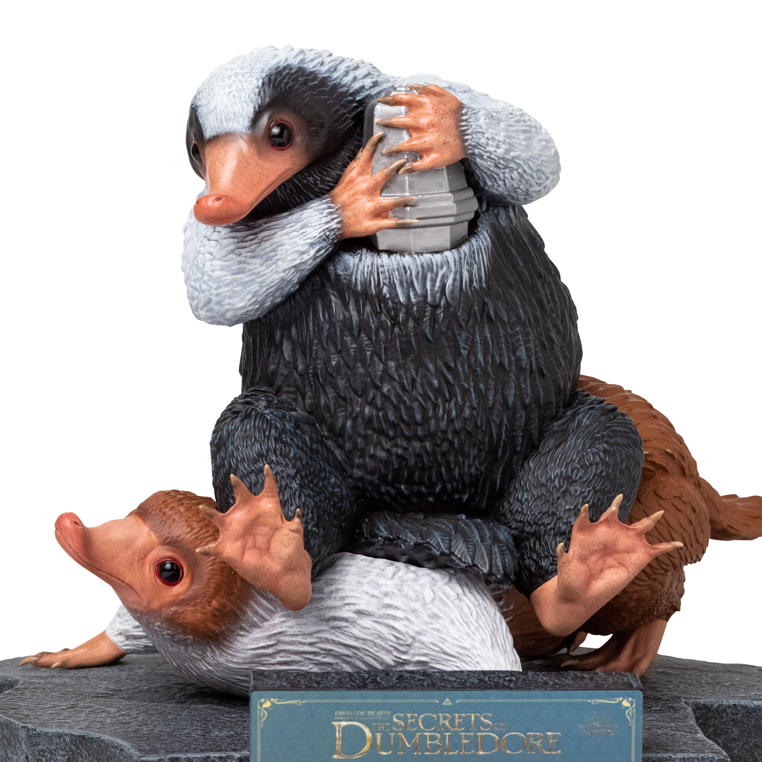 Niffler Alfie and Timothy Statue - Fantastic Beasts Dumbledore's Secrets