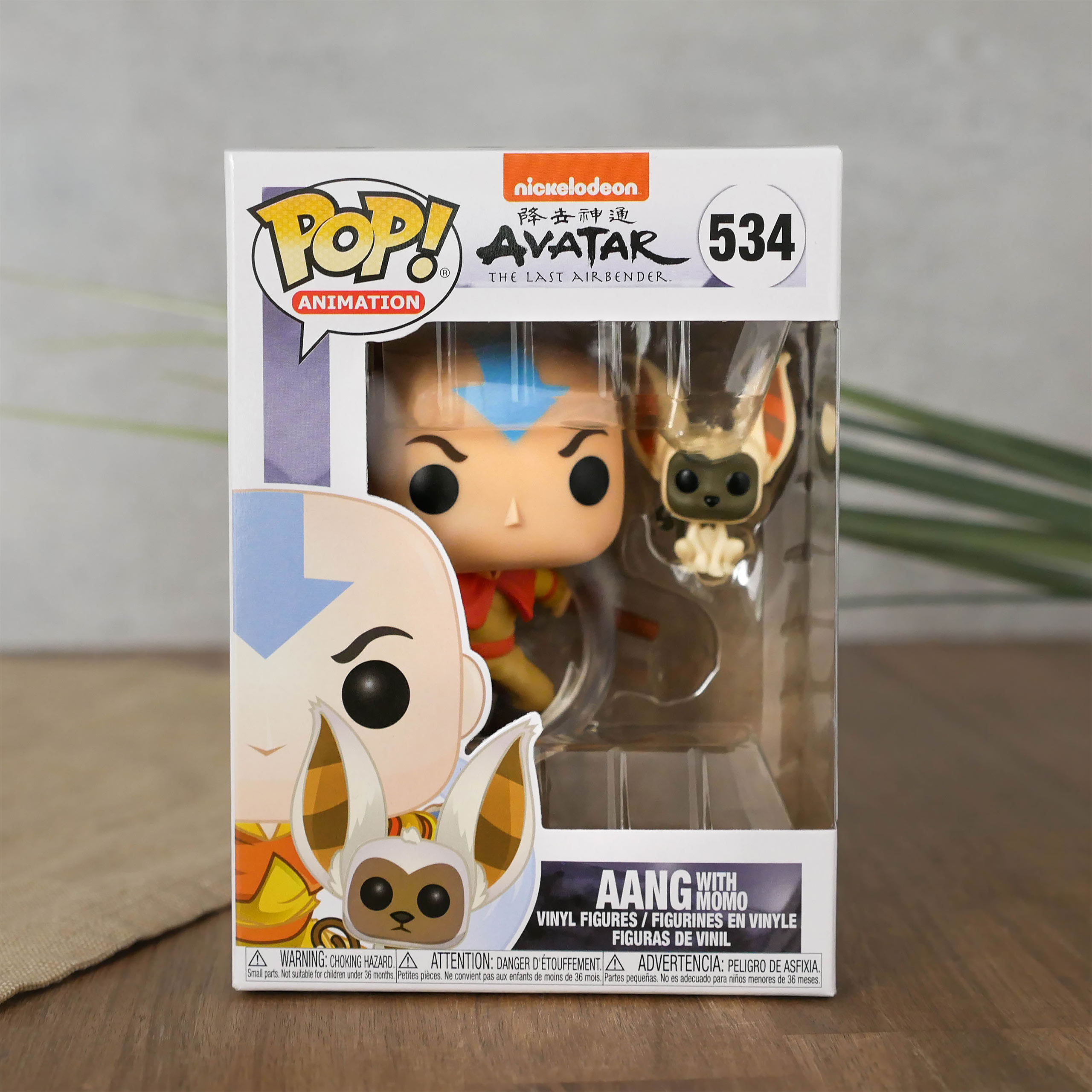 Avatar De Laatste Luchtmeester - Aang met Momo Funko Pop Figuur