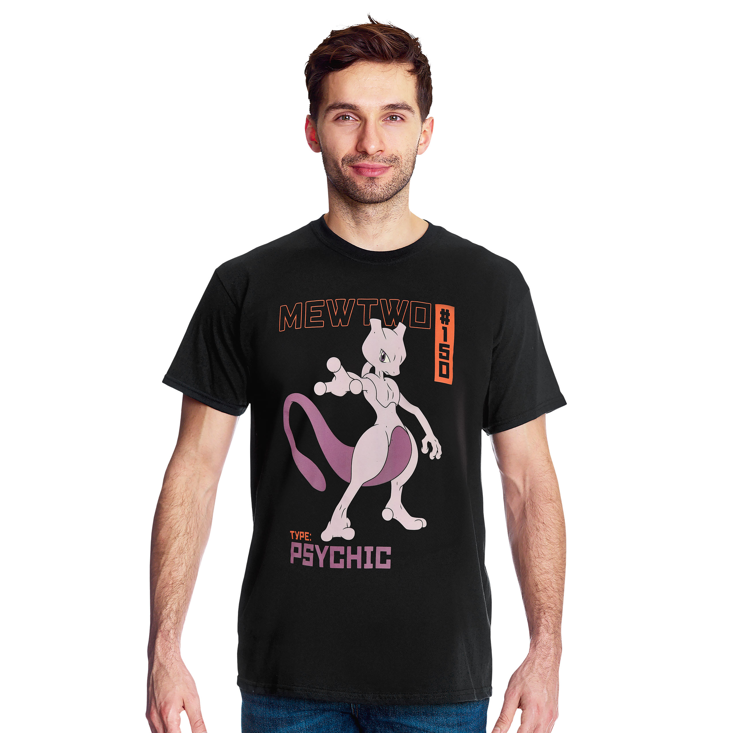 Pokemon - Mewtwo T-shirt zwart