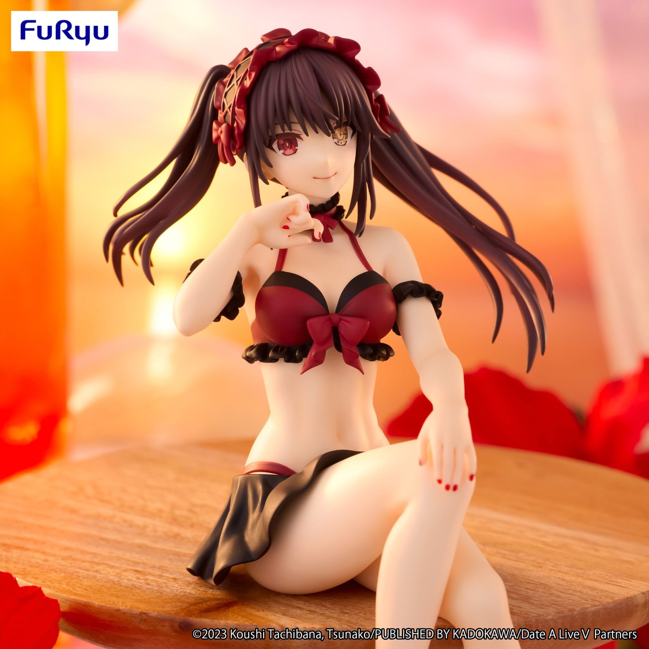 Date A Live Noodle Stopper Statua PVC Kurumi Tokisaki Swimsuit Ver. 15 cm