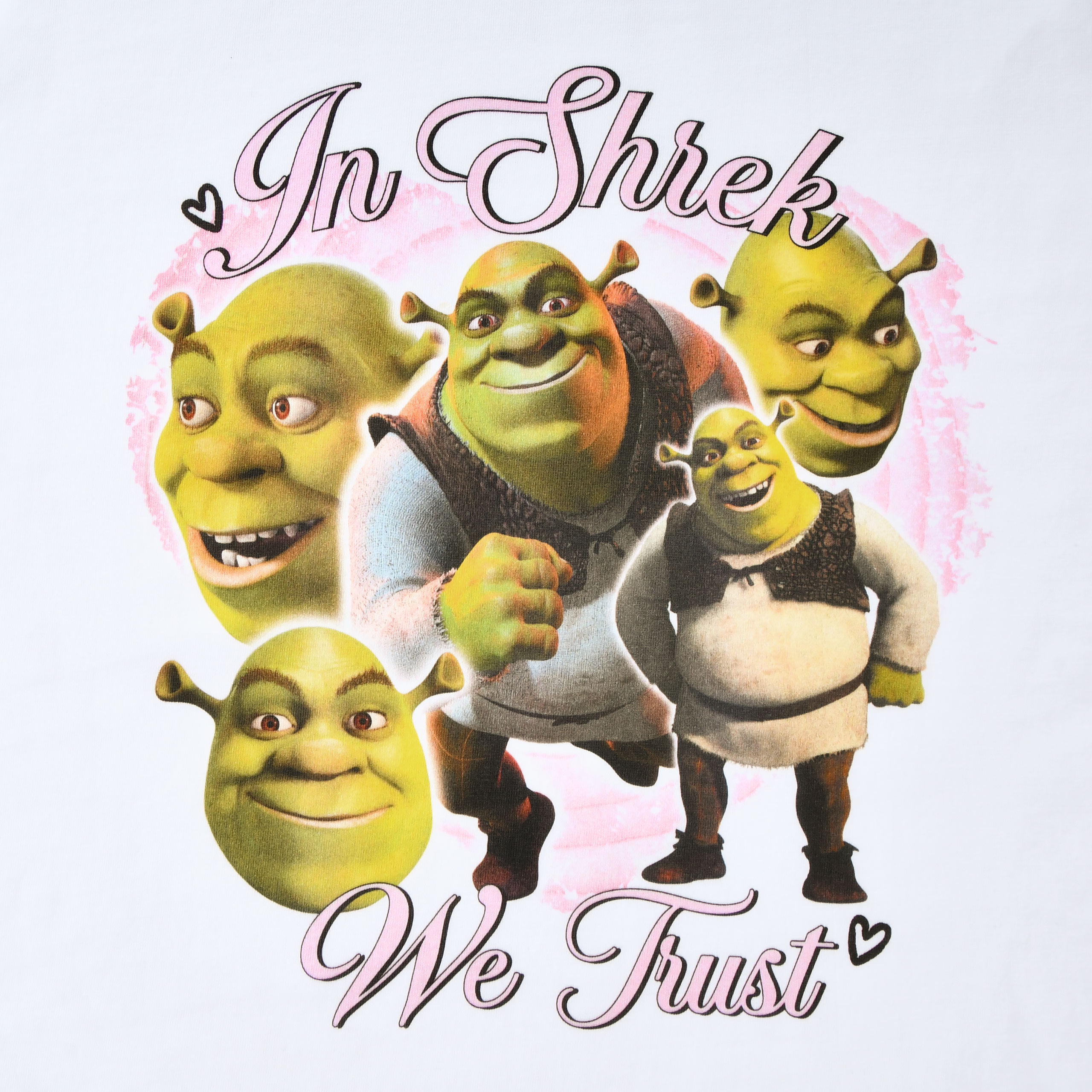 Shrek - In Shrek We Trust vit T-shirt