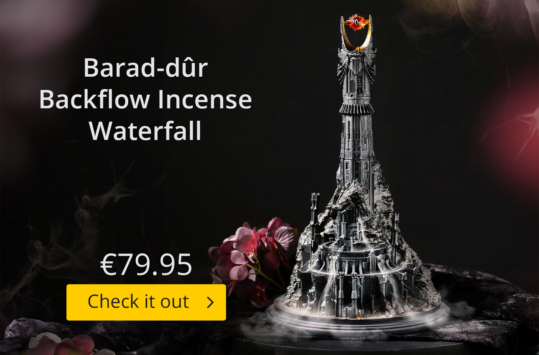 Barad-dûr Backflow Incense Waterfall - Lord of the Rings