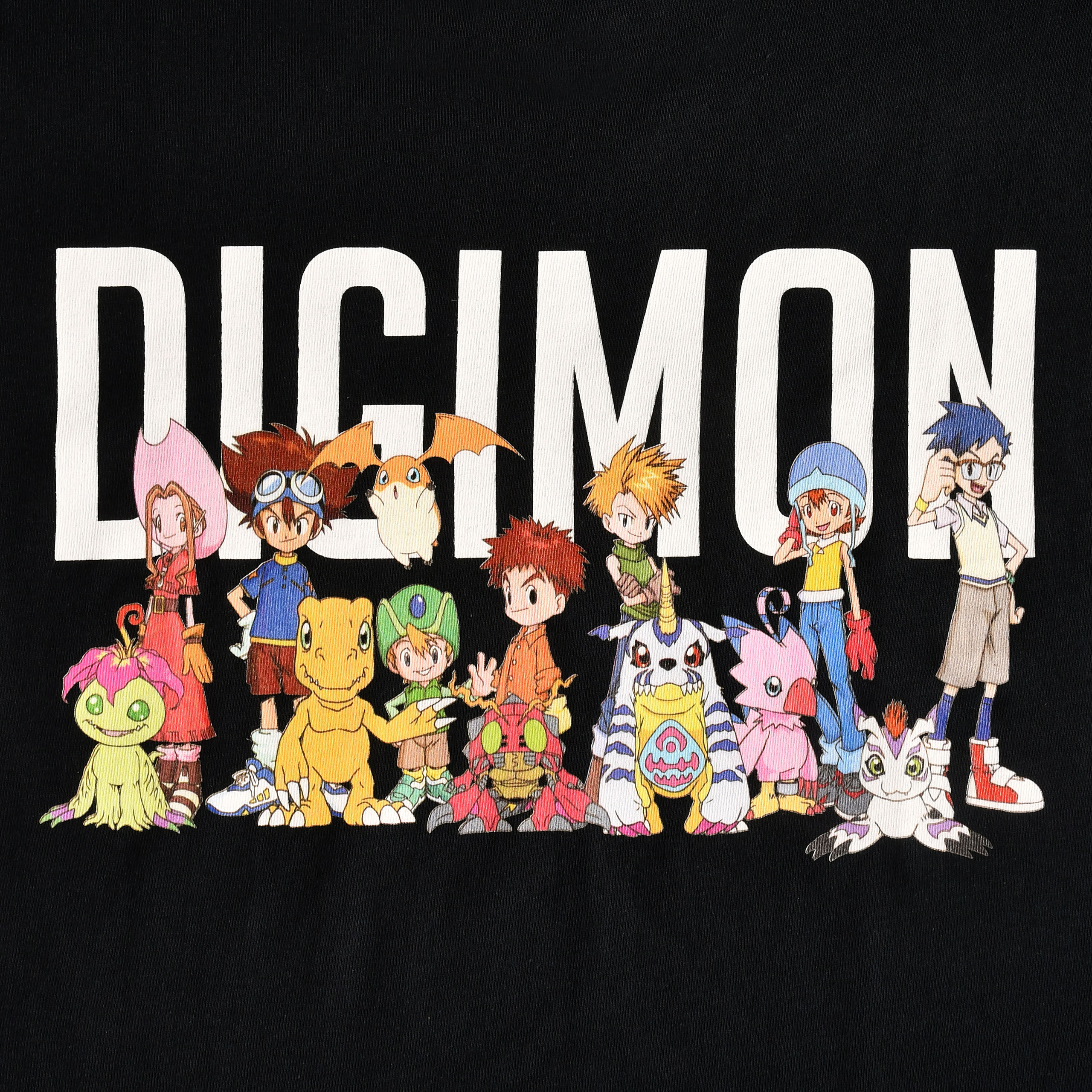 Digimon - T-shirt noir personnages