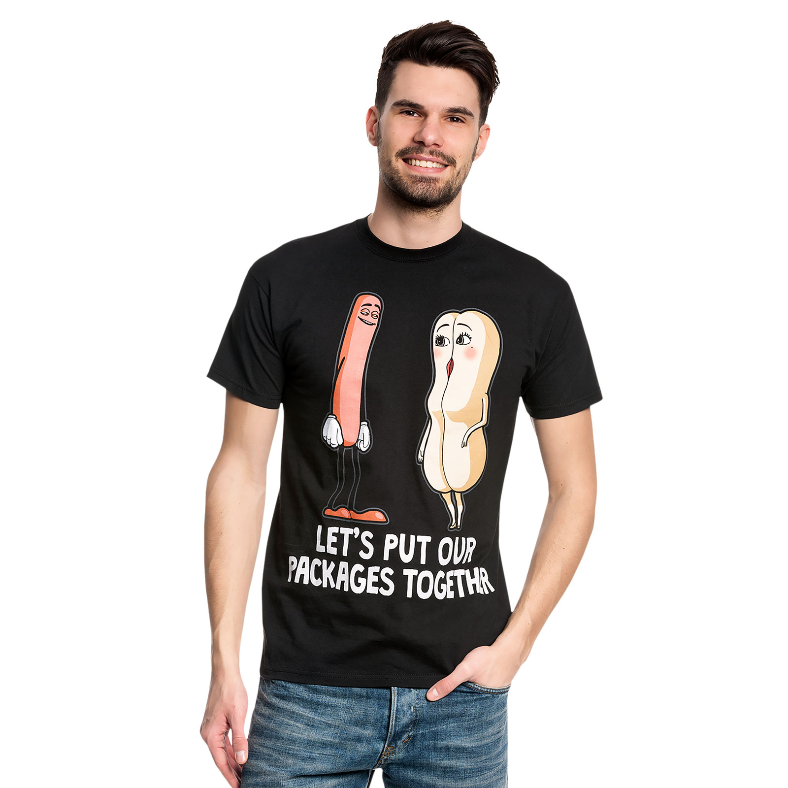 Sausage Party - Onze Pakketten Samen T-Shirt zwart