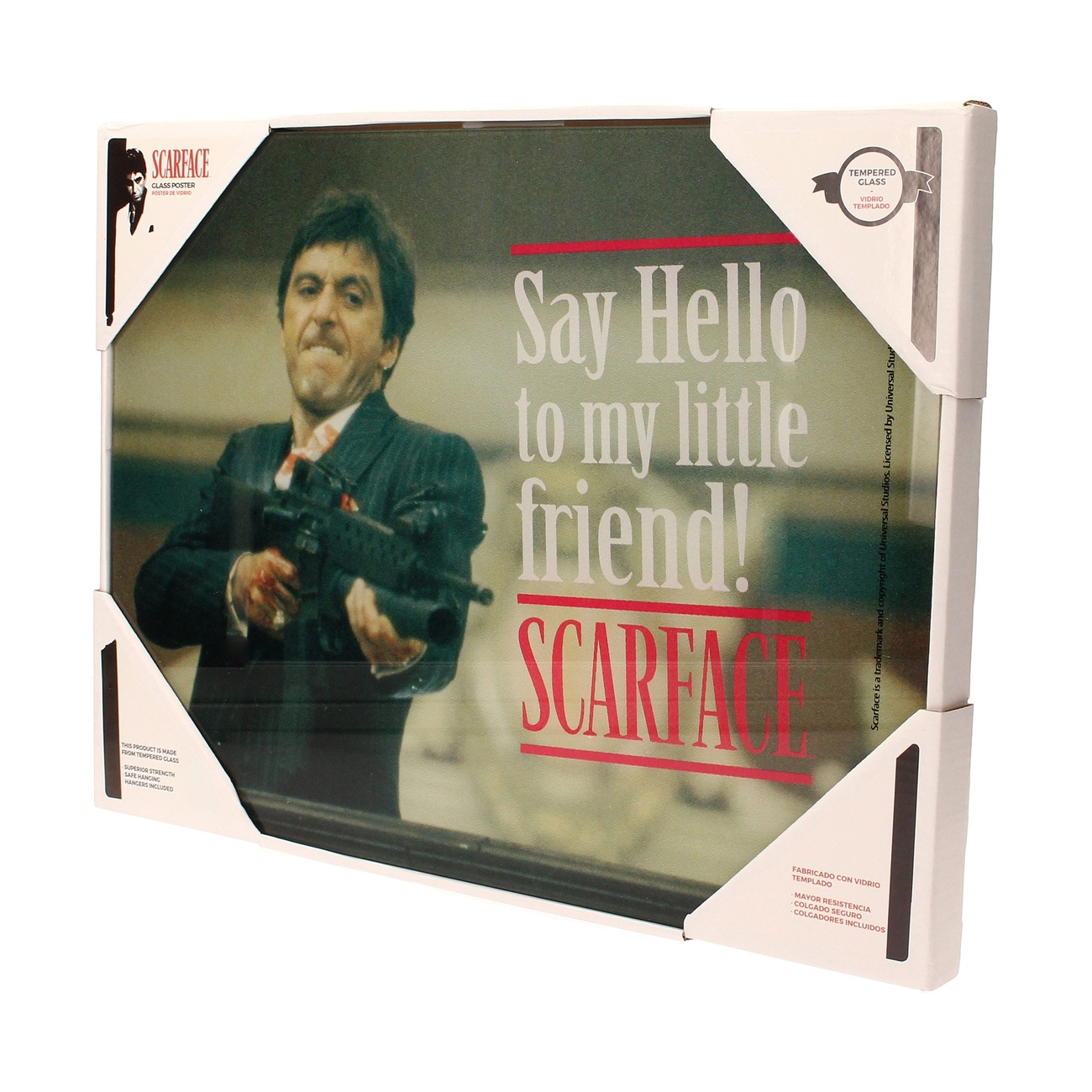 Scarface Plakat szklany Say Hello 40 x 30 cm
