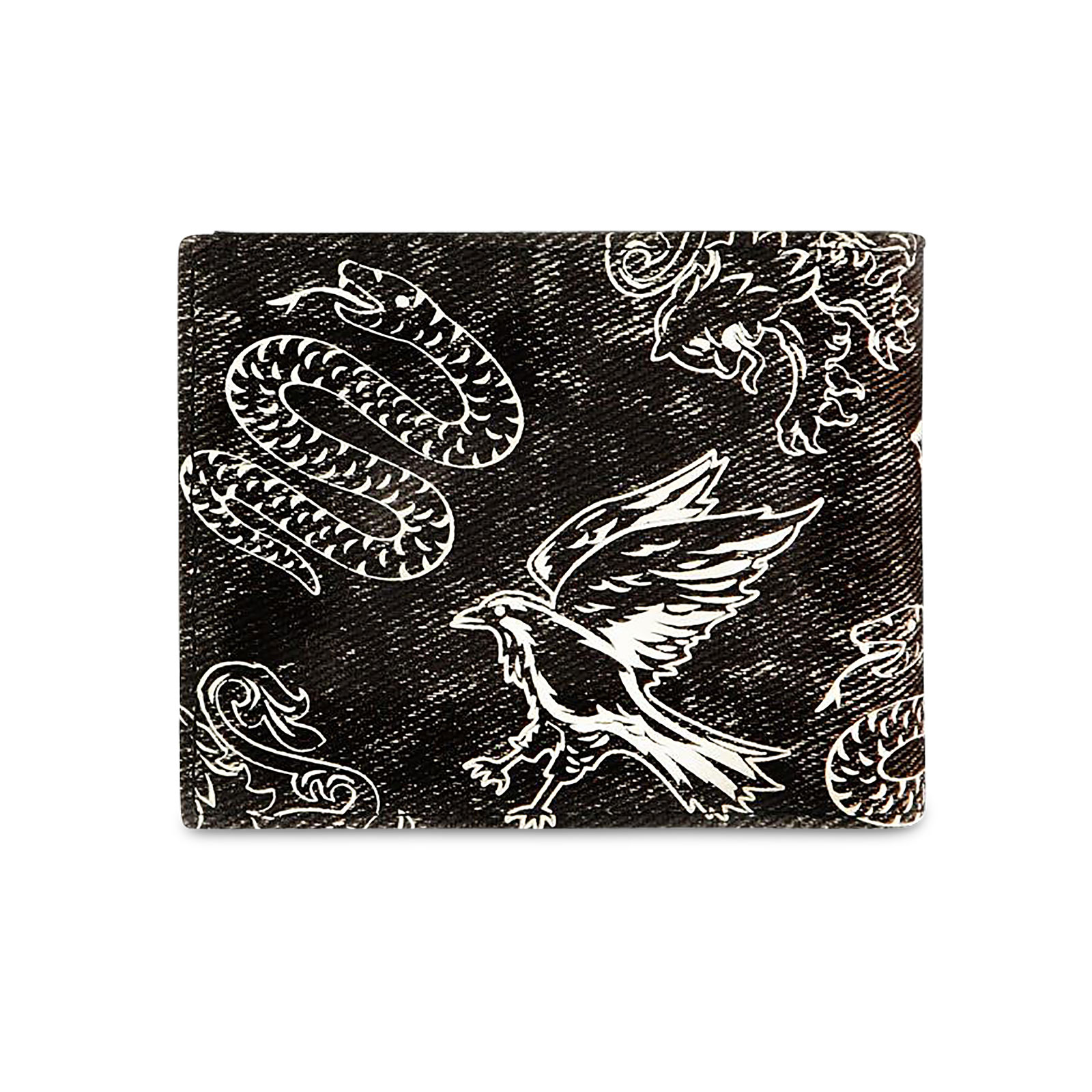Harry Potter - Black and White House Crests Wallet