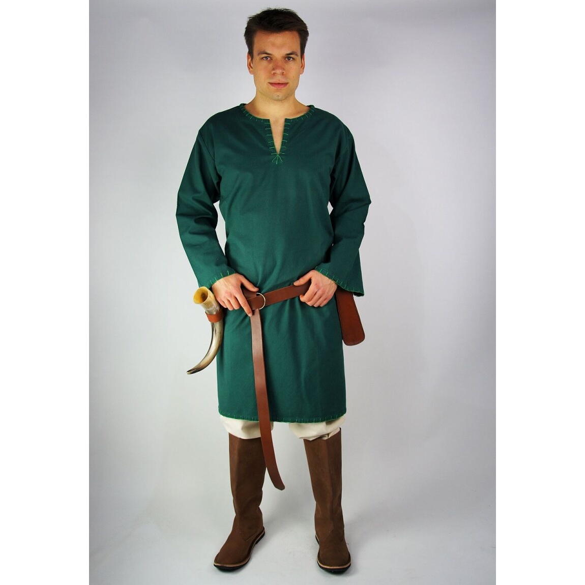 Tunique viking médiévale Erwin vert