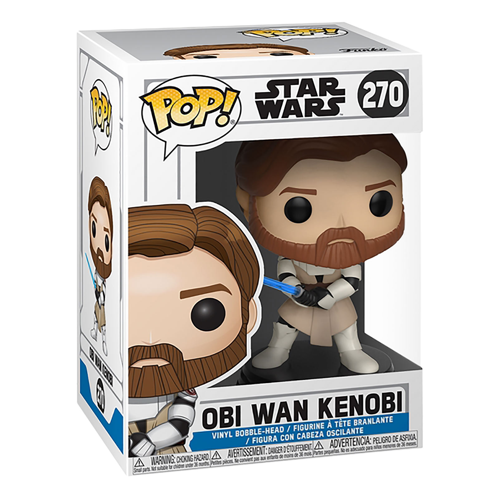 Star Wars - Clone Wars Obi Wan Kenobi Figurine Funko Pop à tête branlante