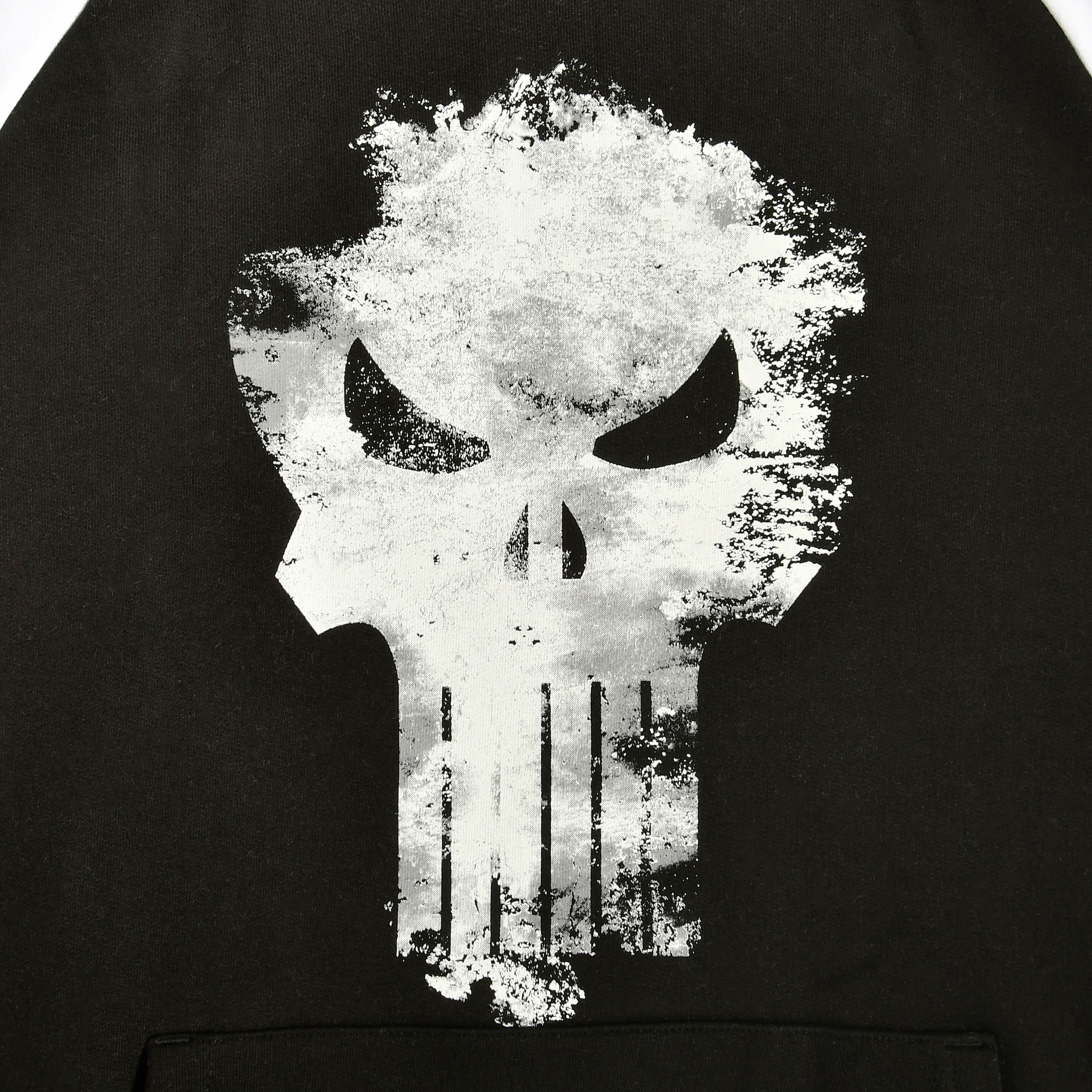 Punisher - Felpa con cappuccio Logo nera