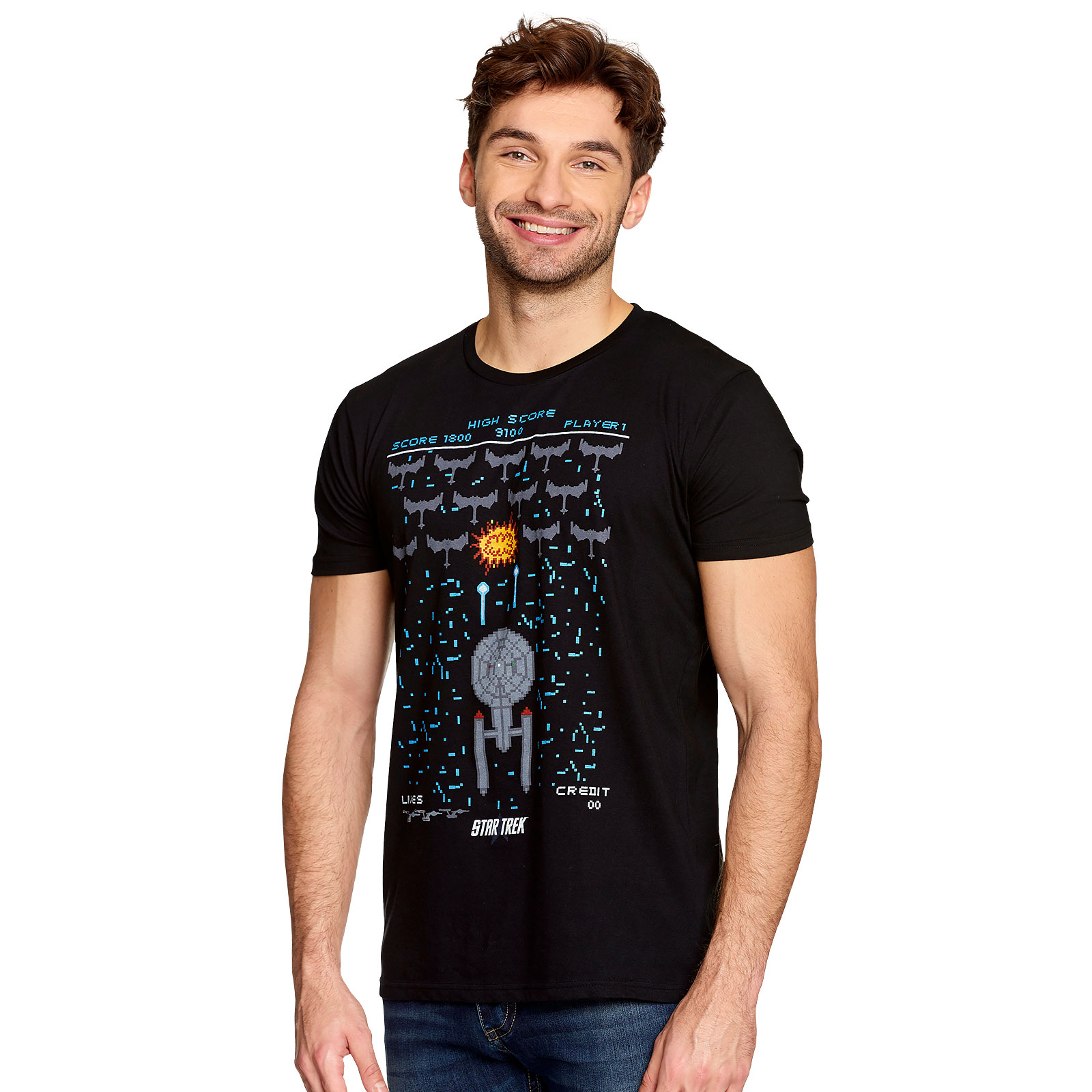Star Trek - T-shirt de jeu noir