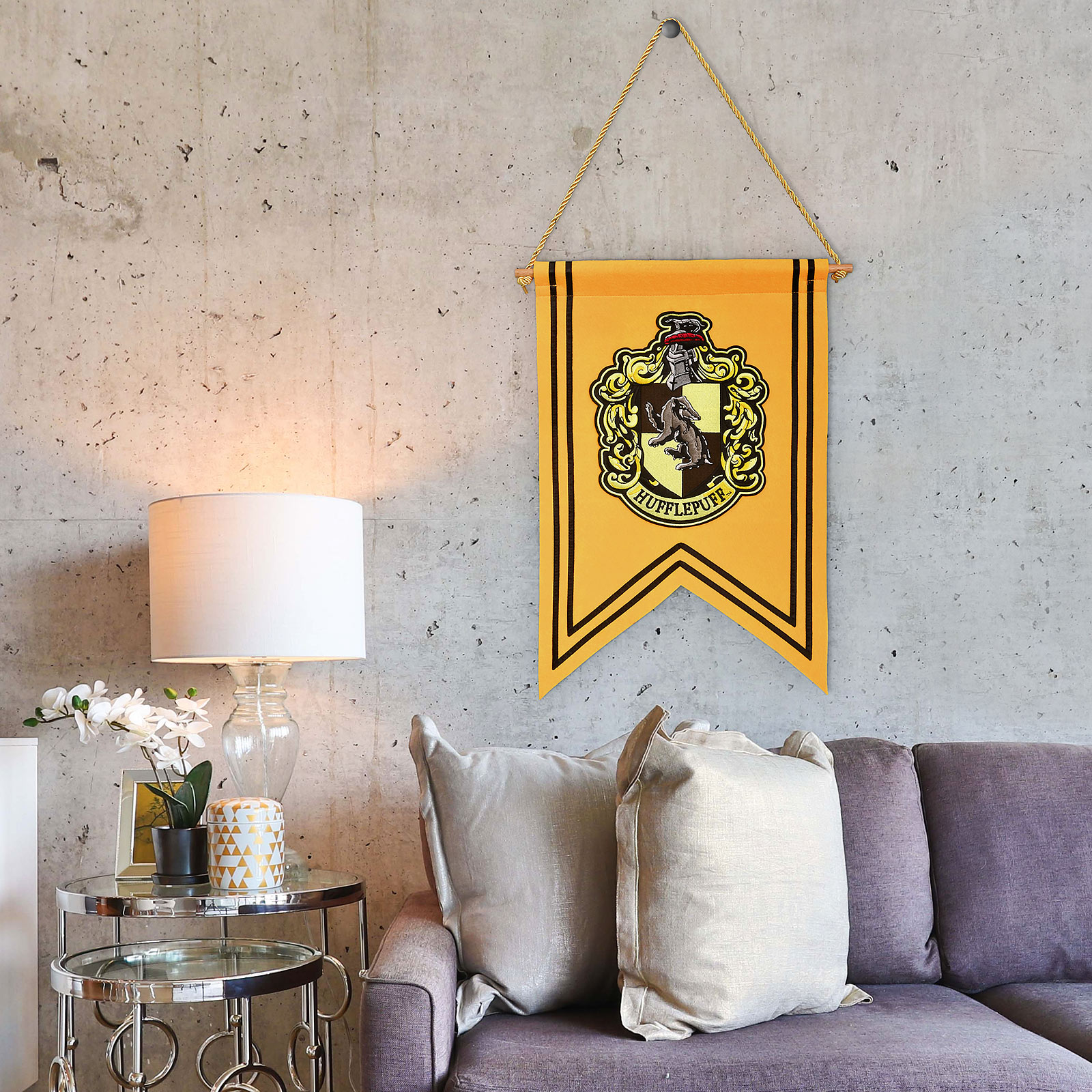 Harry Potter - Hufflepuff Wappen Banner Filz